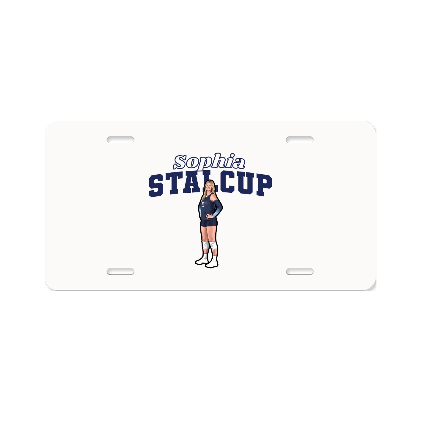 License Plate — Name Arch in Classic