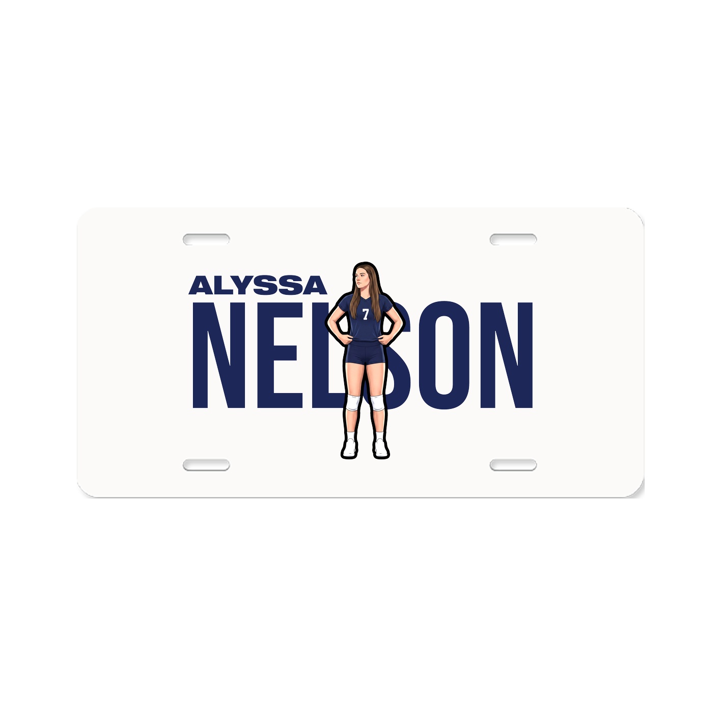License Plate — Player Name in Classic