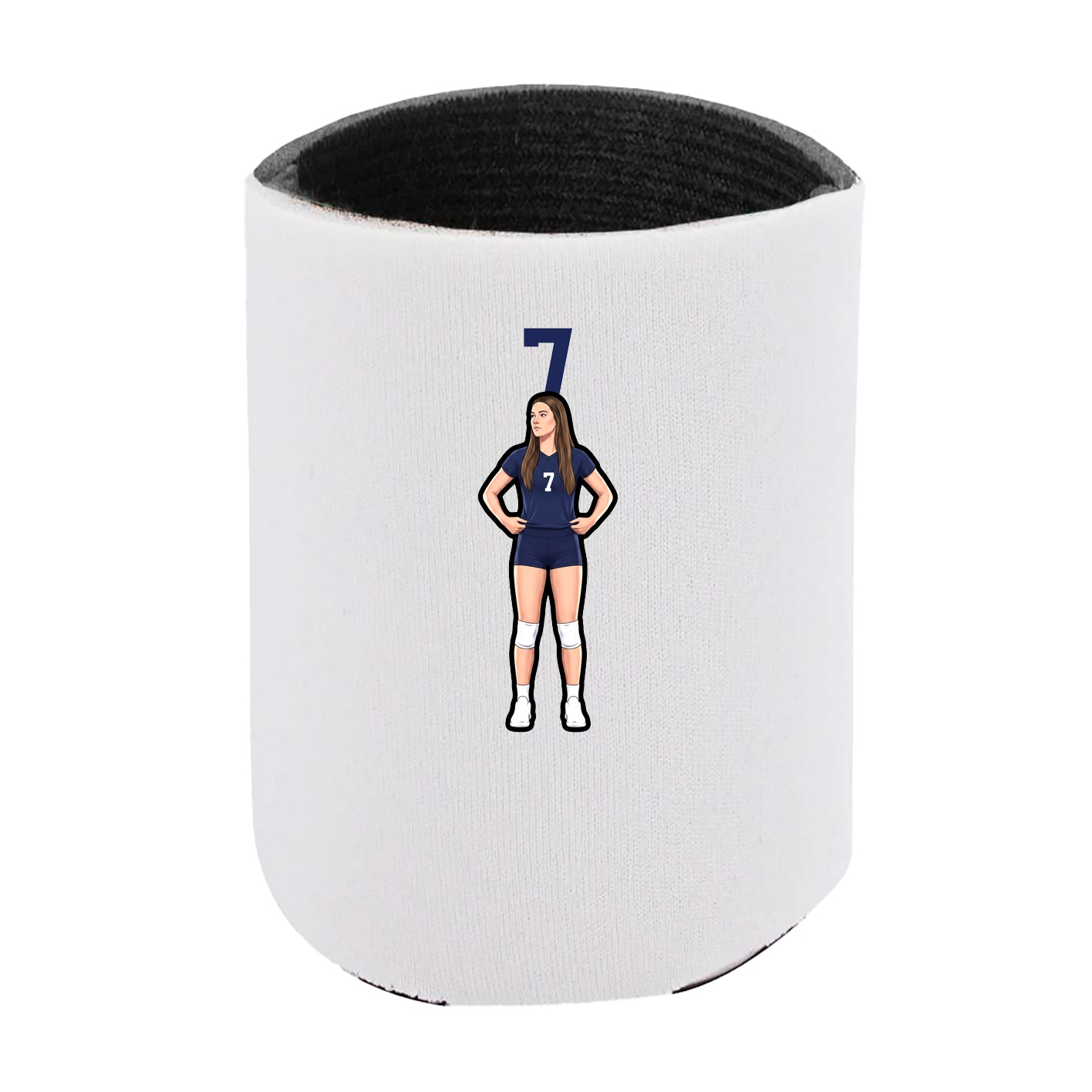 Can Holder — Number Top in White
