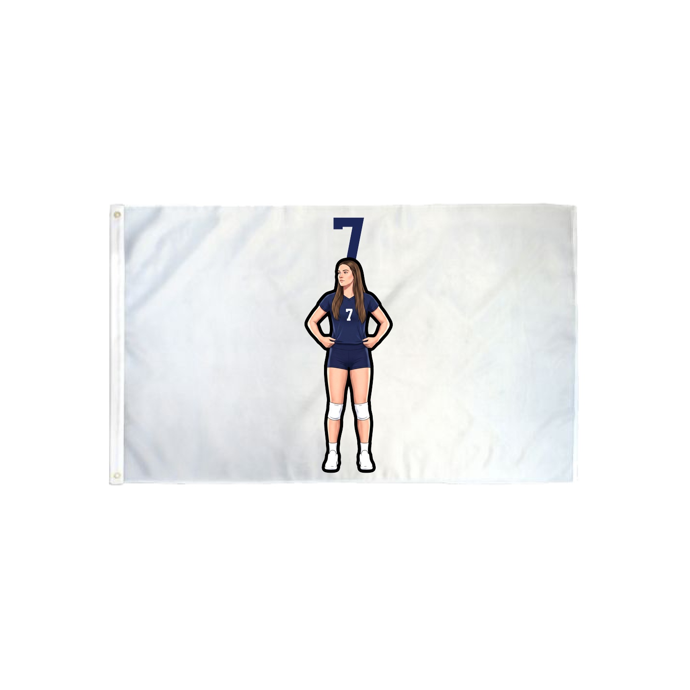 3x5 Flag — Number Top in Classic