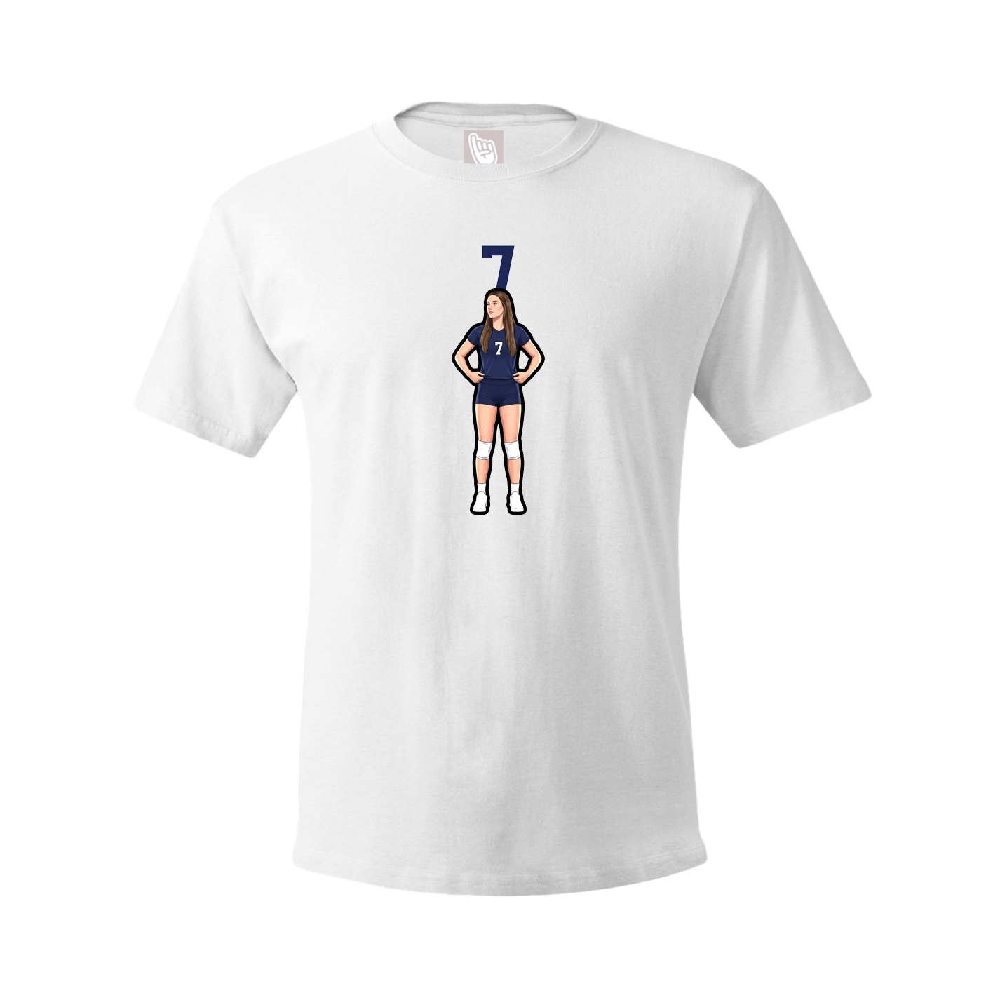 Tee — Number Top in White