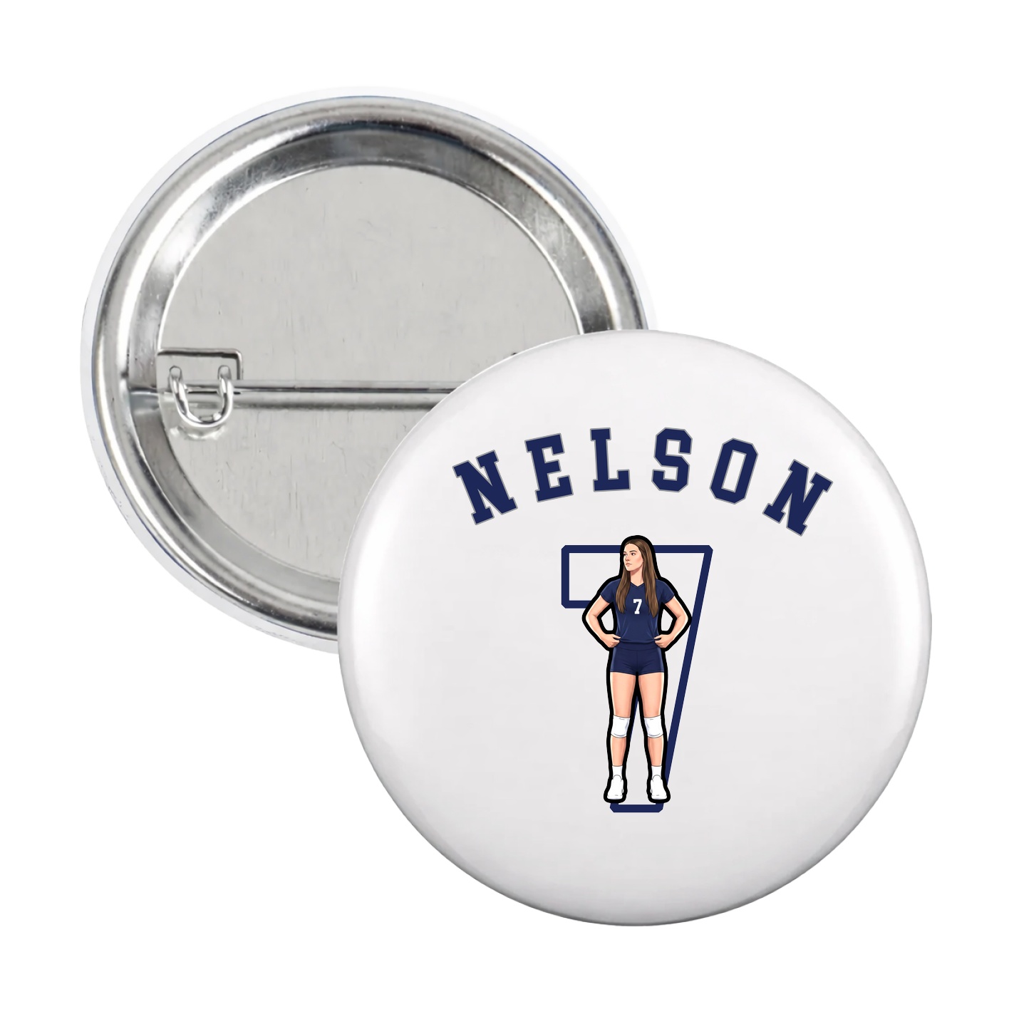 Game Day Button — Shirsey Arch in White