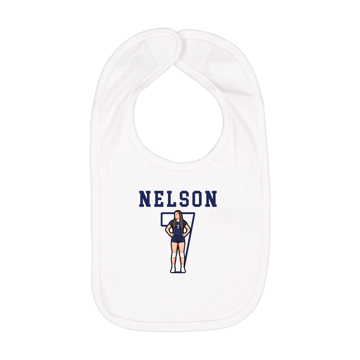 Infant Bib — Shirsey in White