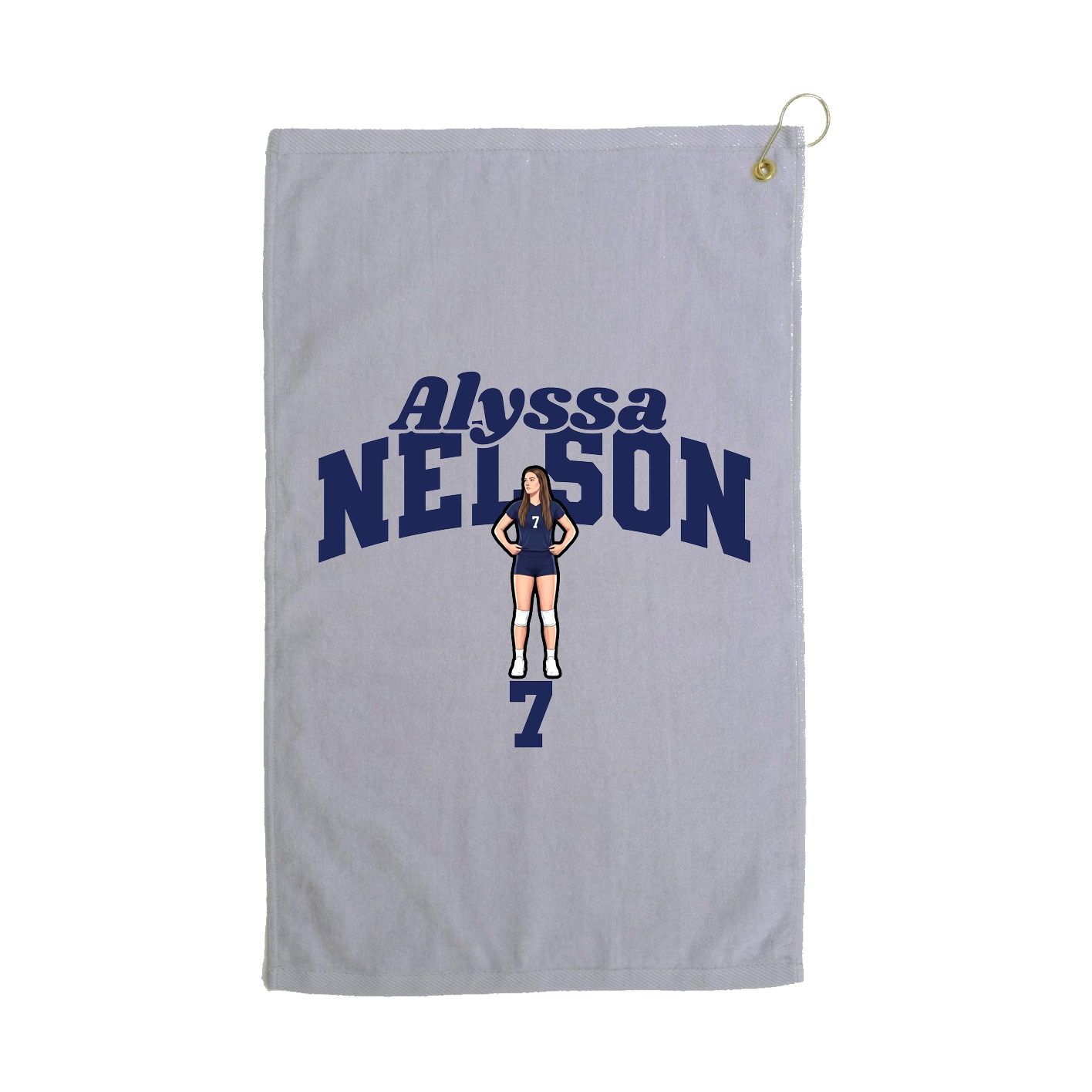 Golf Towel — Signature Arch in Grey