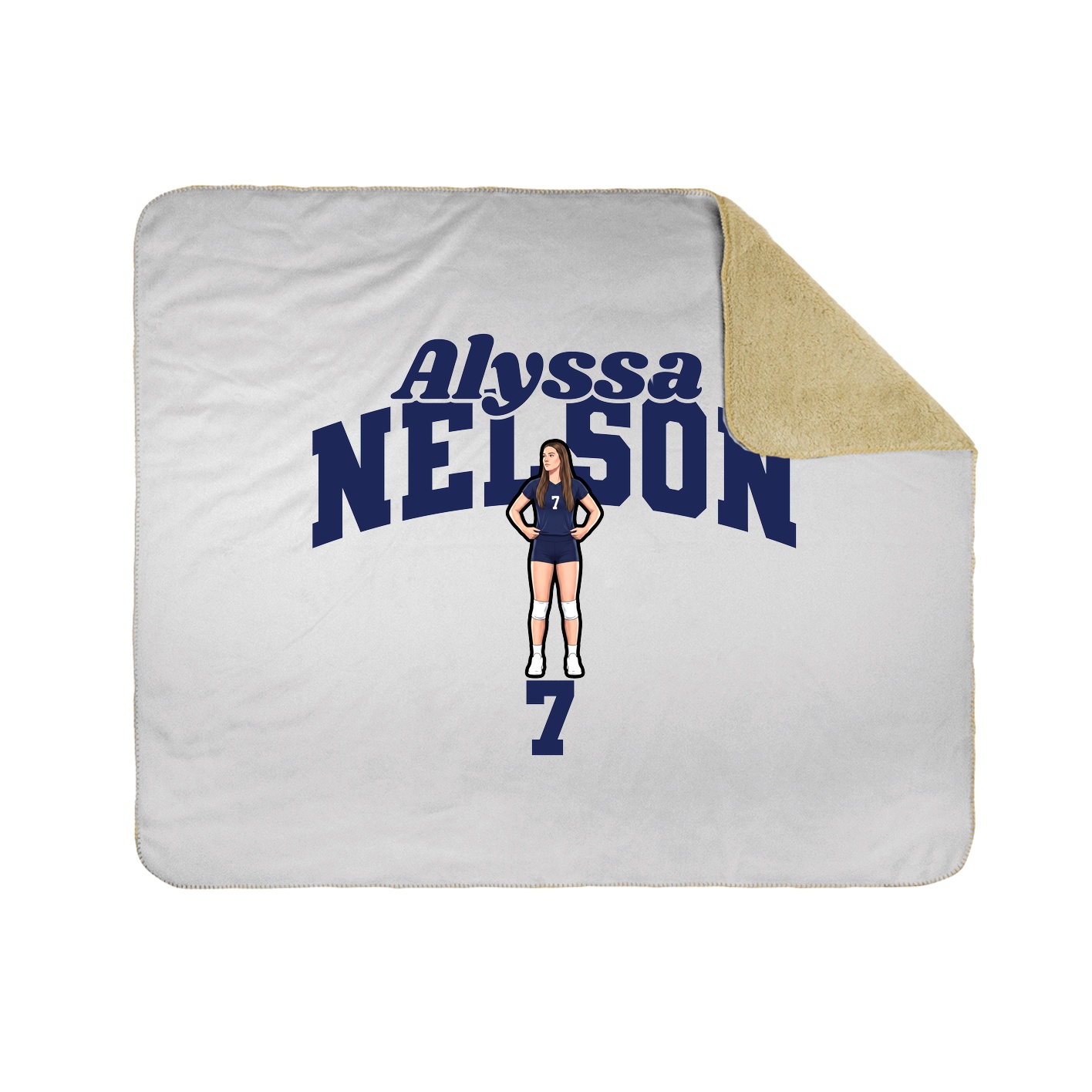 Throw Blanket — Signature Arch in White