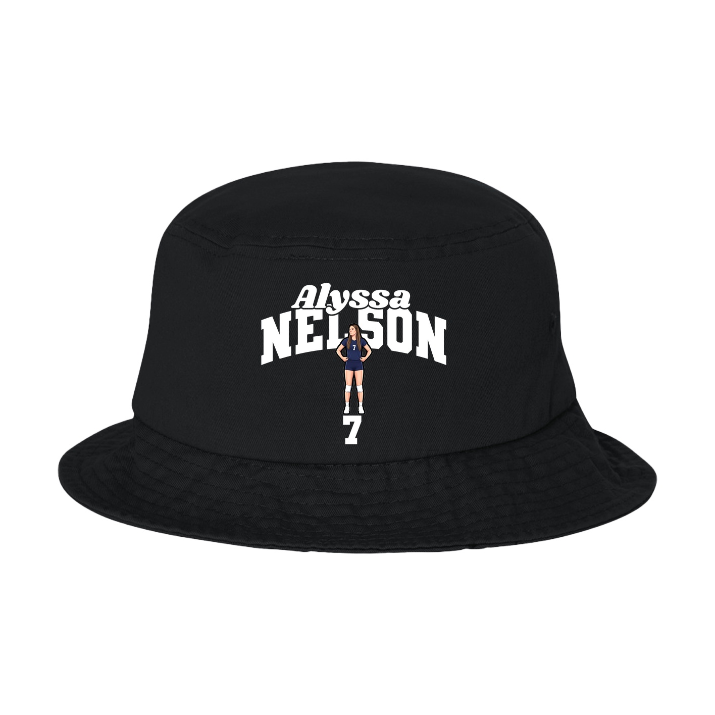 Bucket Cap — Signature Arch in Black