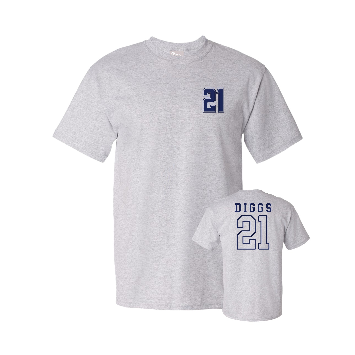 Youth Tee — Chest Back in Grey