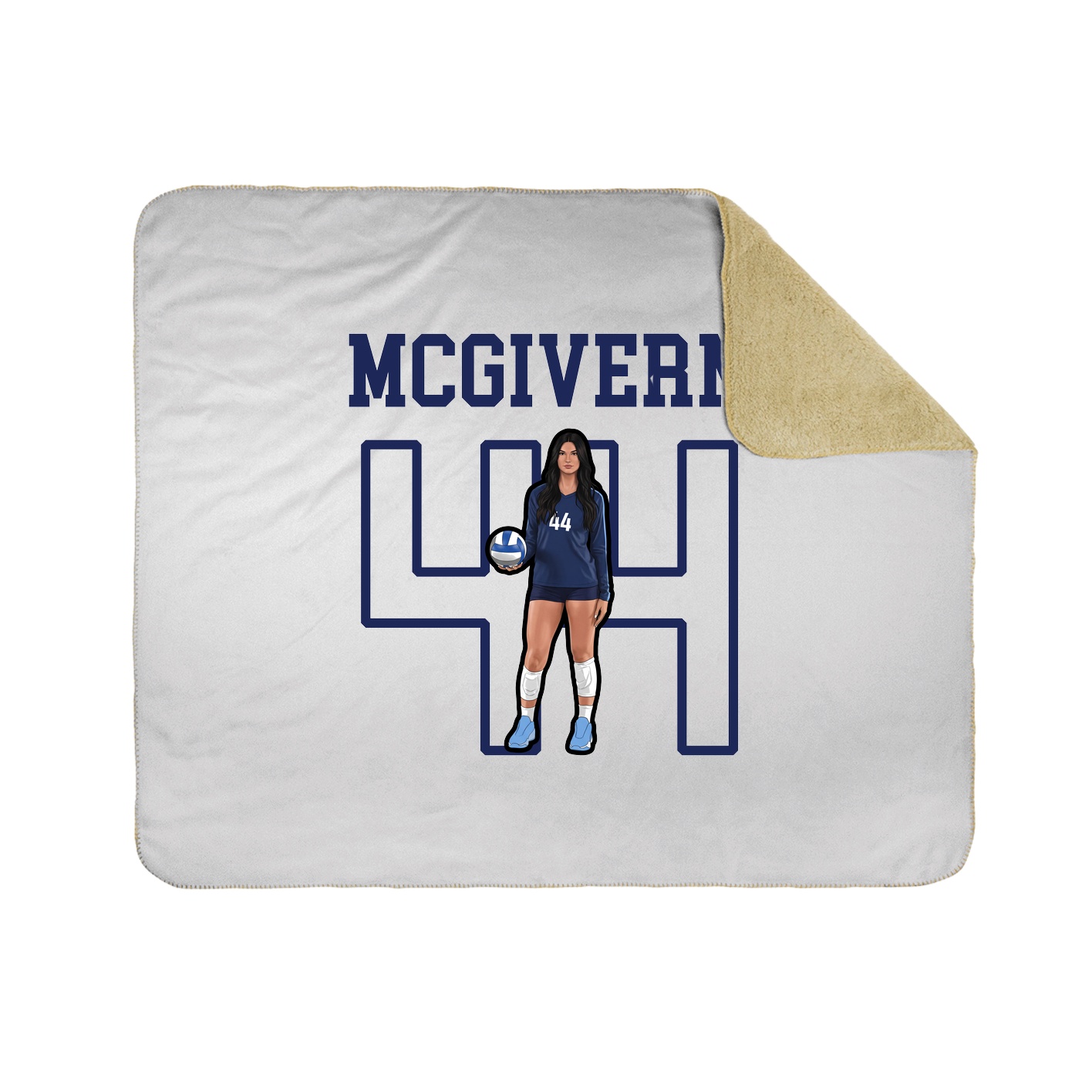 Throw Blanket — Shirsey in White