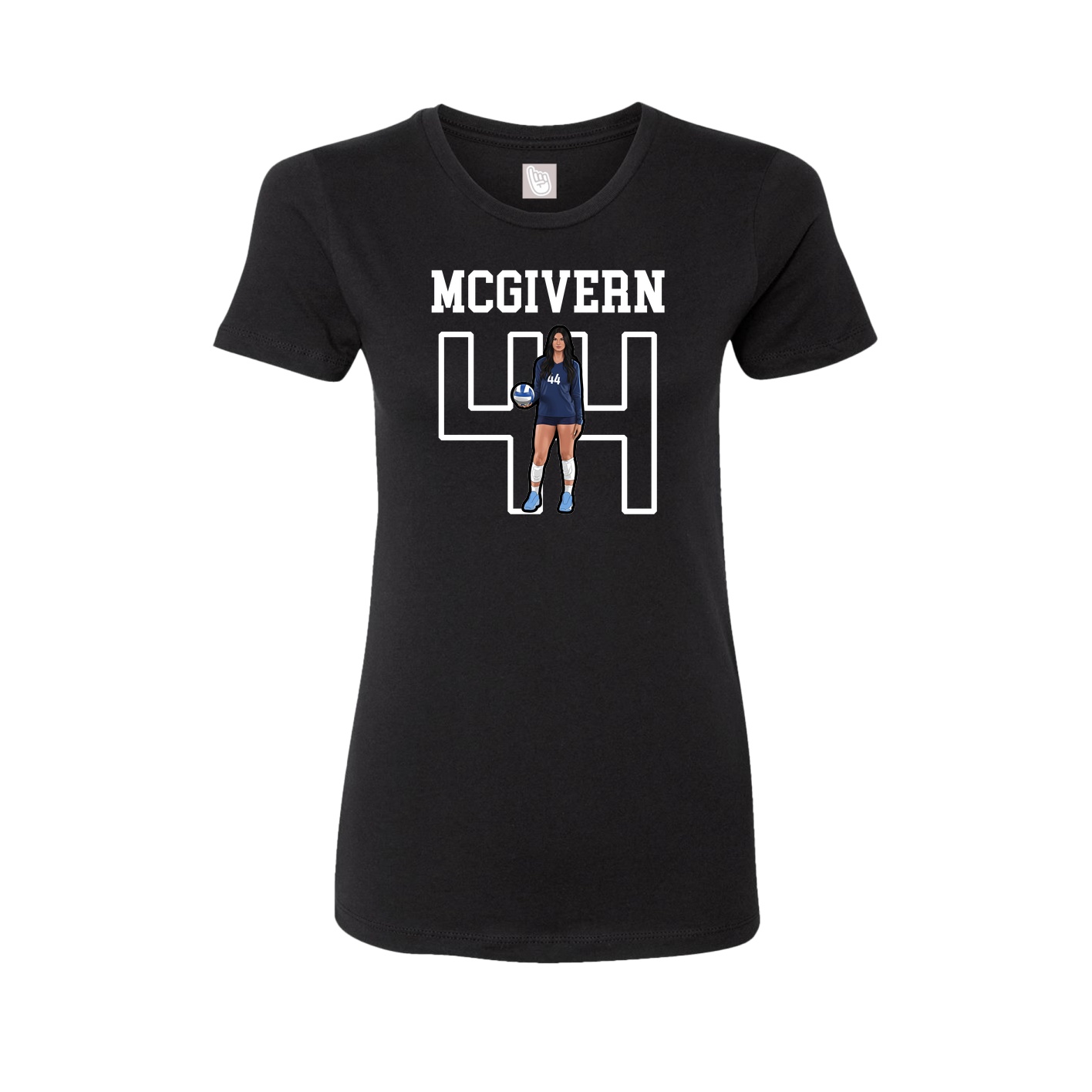 Fitted Women's Tee — Shirsey in Black