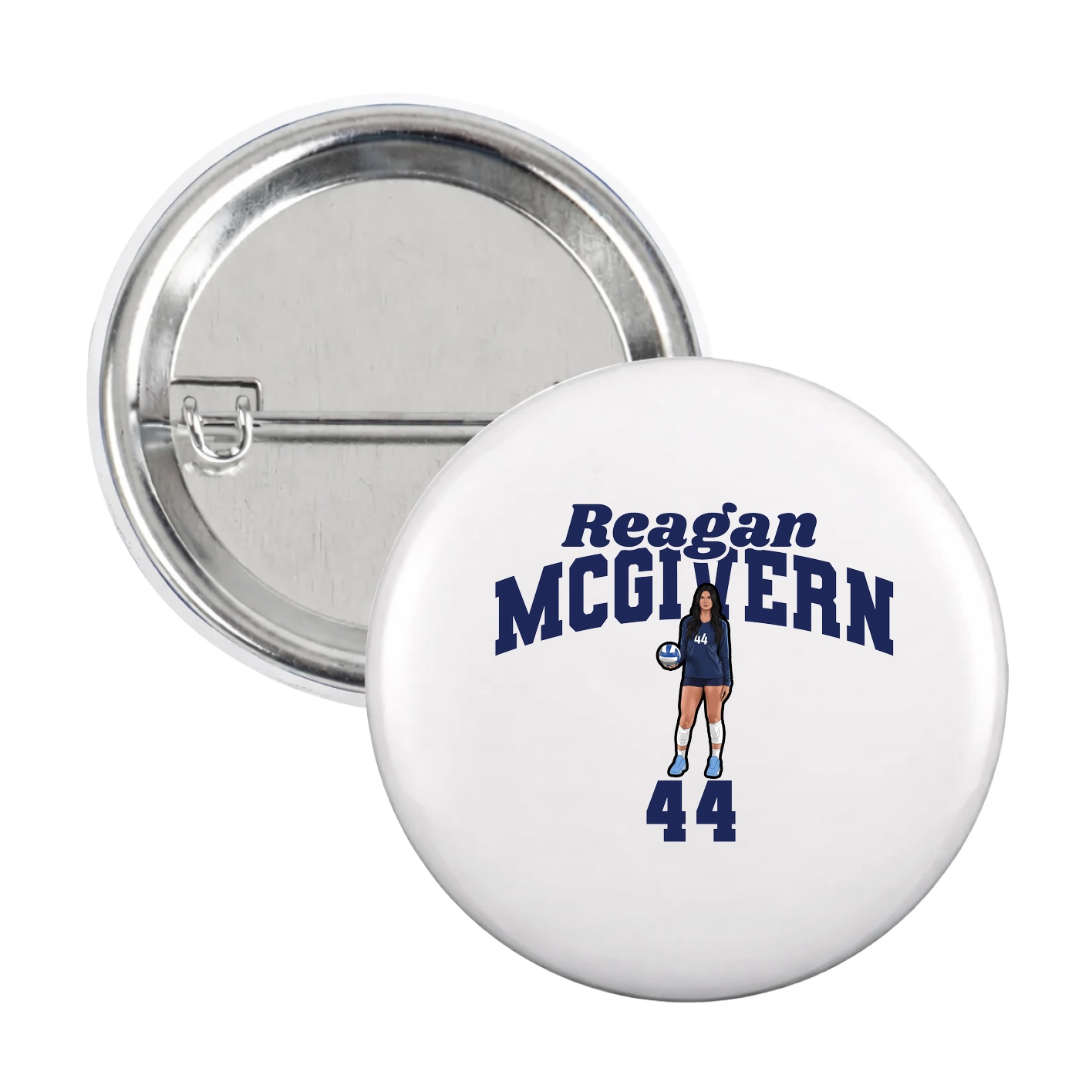 Game Day Button — Signature Arch in White