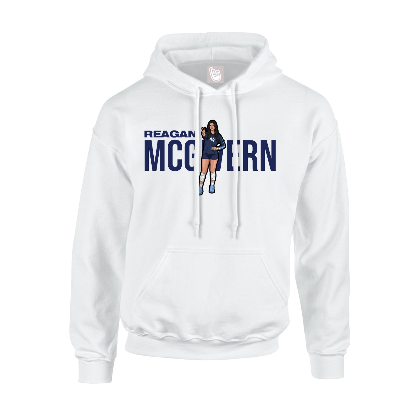 Hoodie — Player Name in White