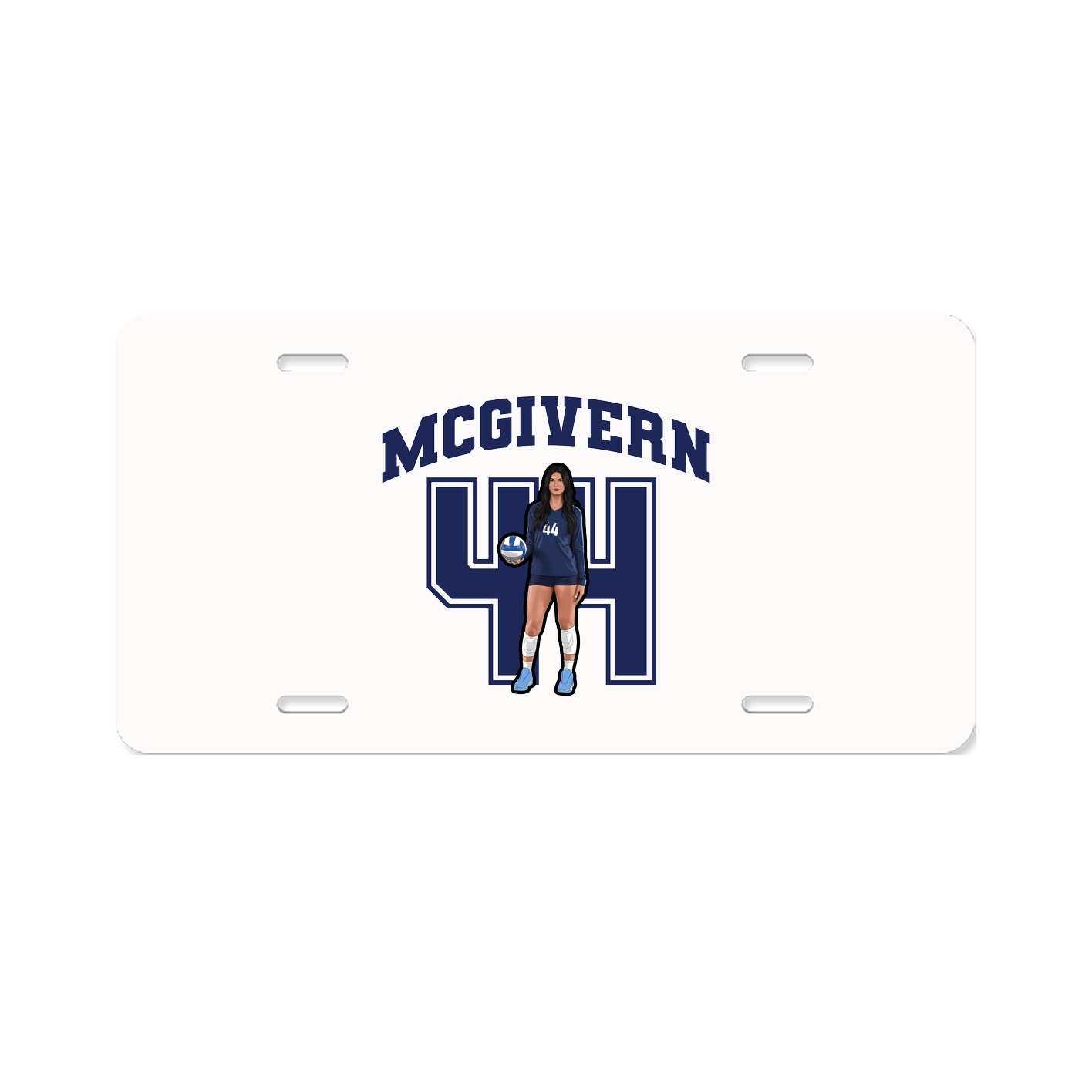 License Plate — Number in Classic