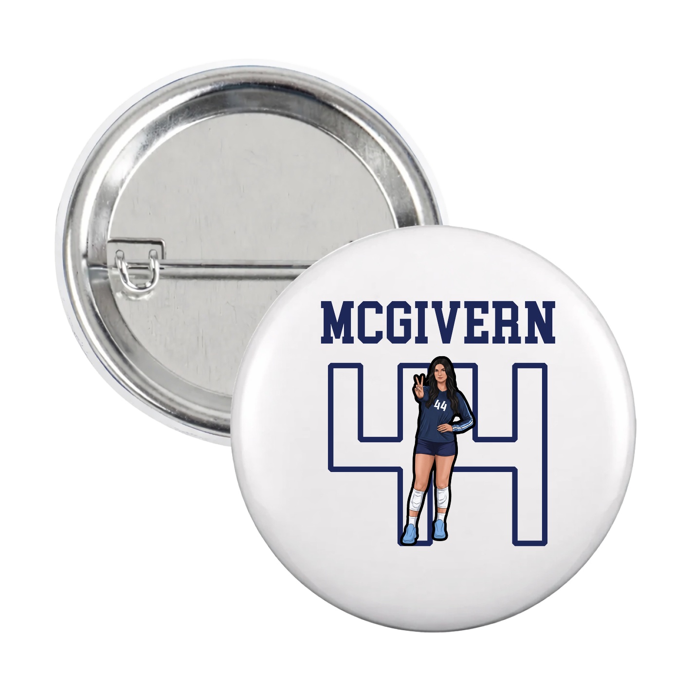 Game Day Button — Shirsey in White