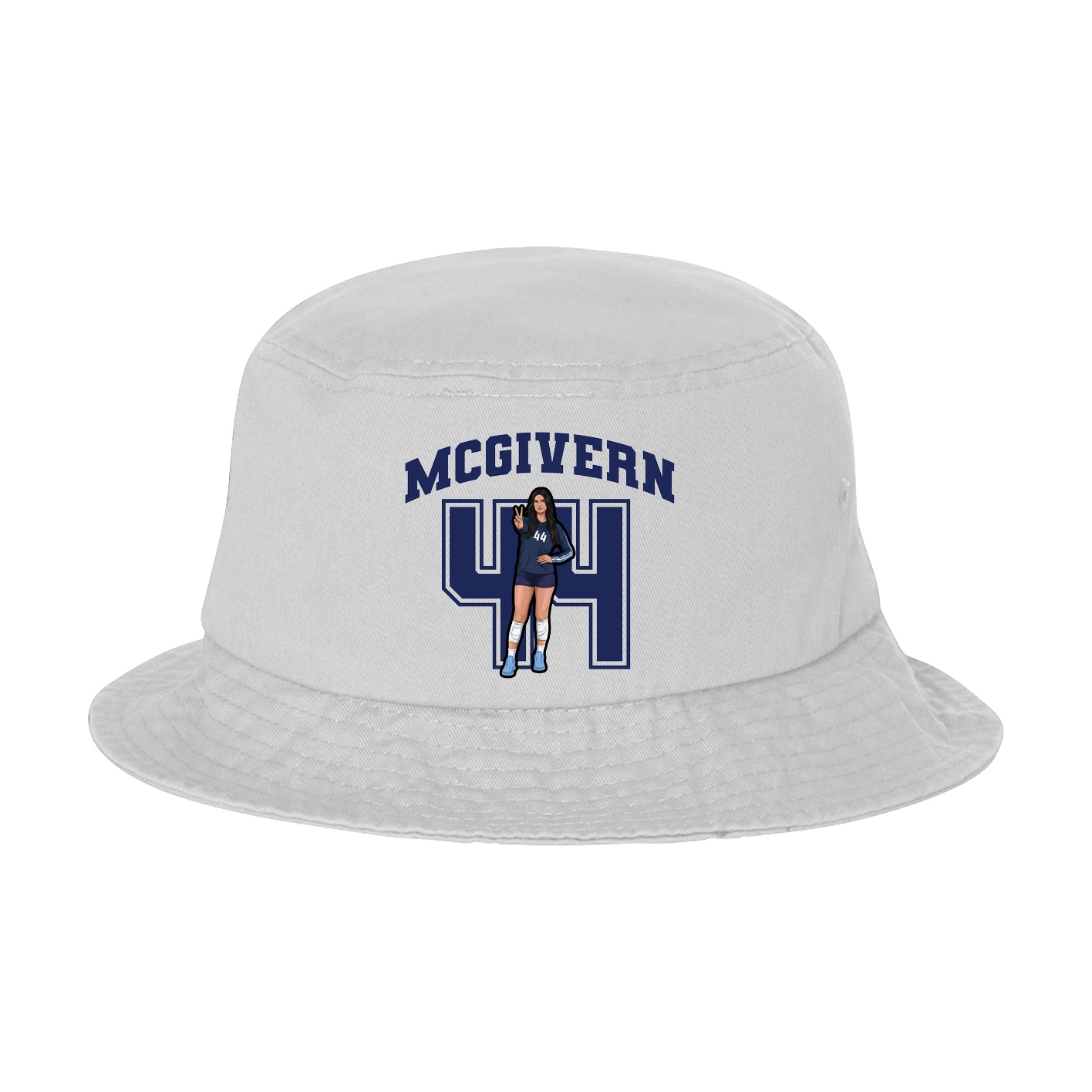 Bucket Cap — Number in White