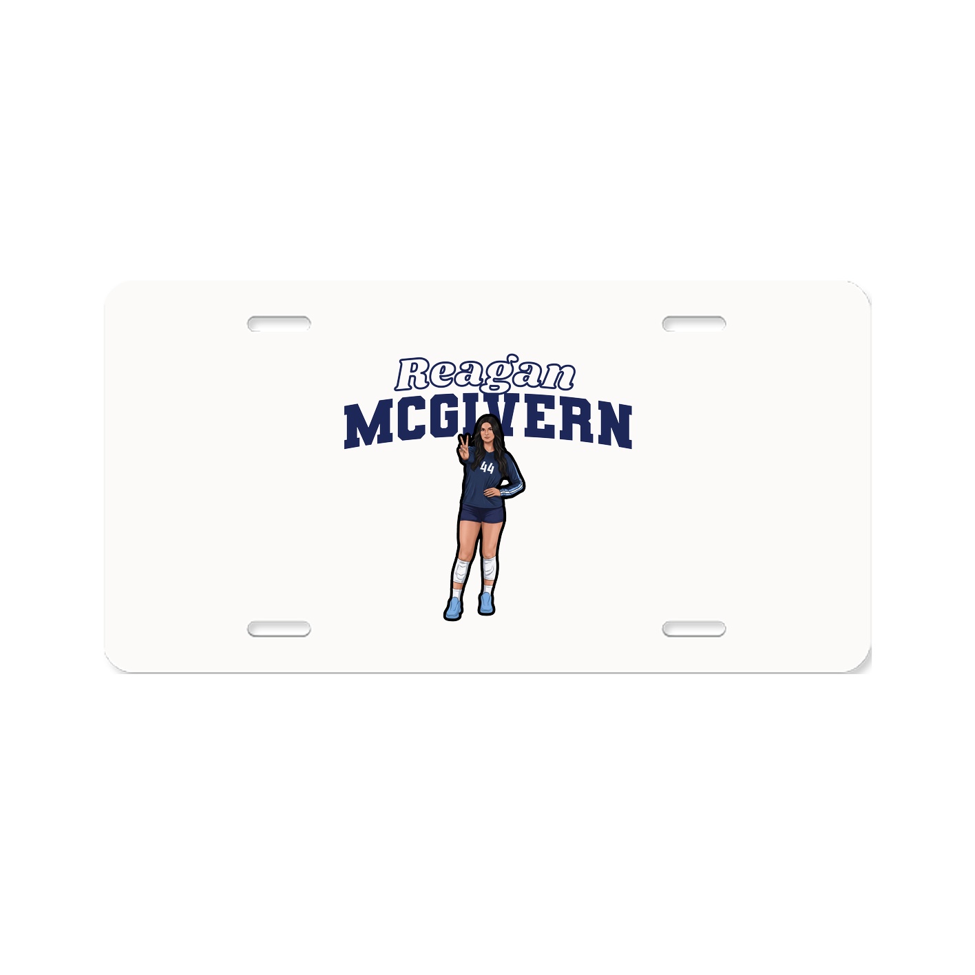 License Plate — Name Arch in Classic