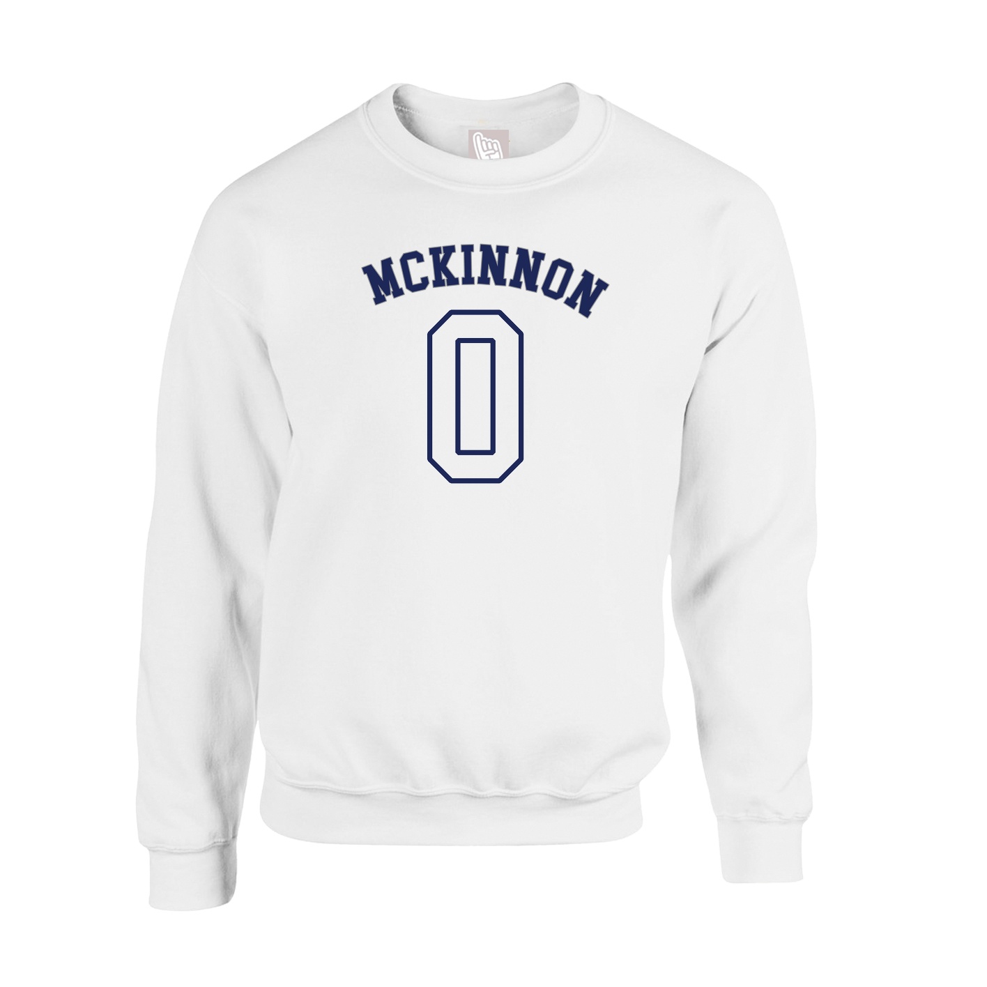Fleece Crew — Shirsey Arch in White