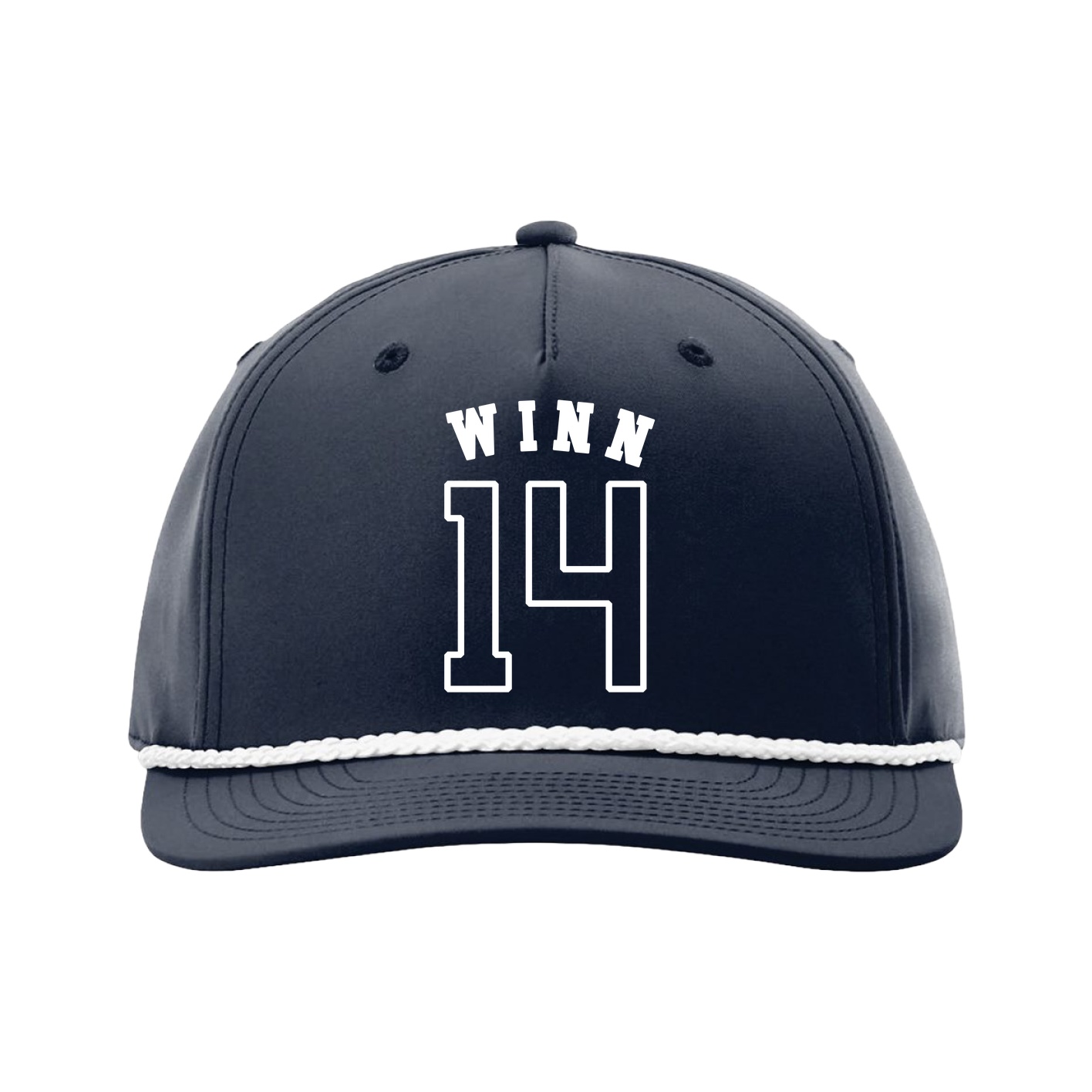 Five-Panel Classic Rope Cap — Shirsey Arch in Navy