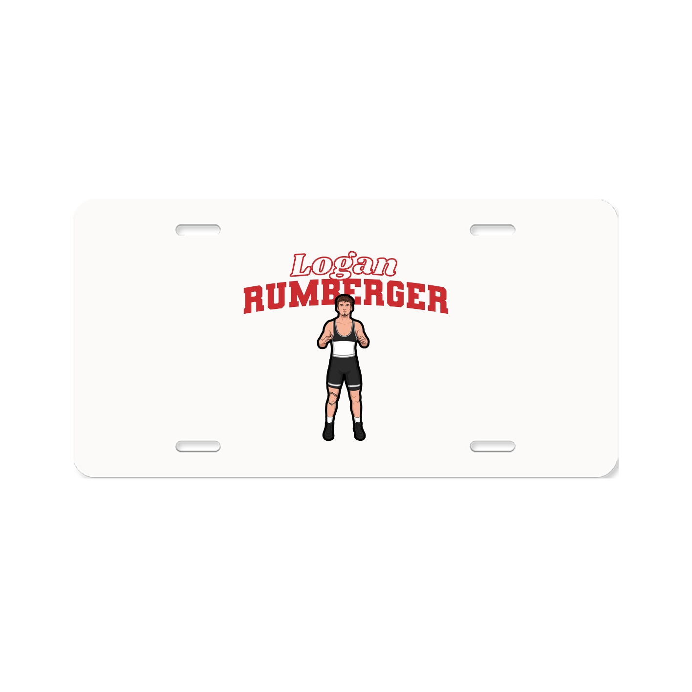 License Plate — Name Arch in Classic