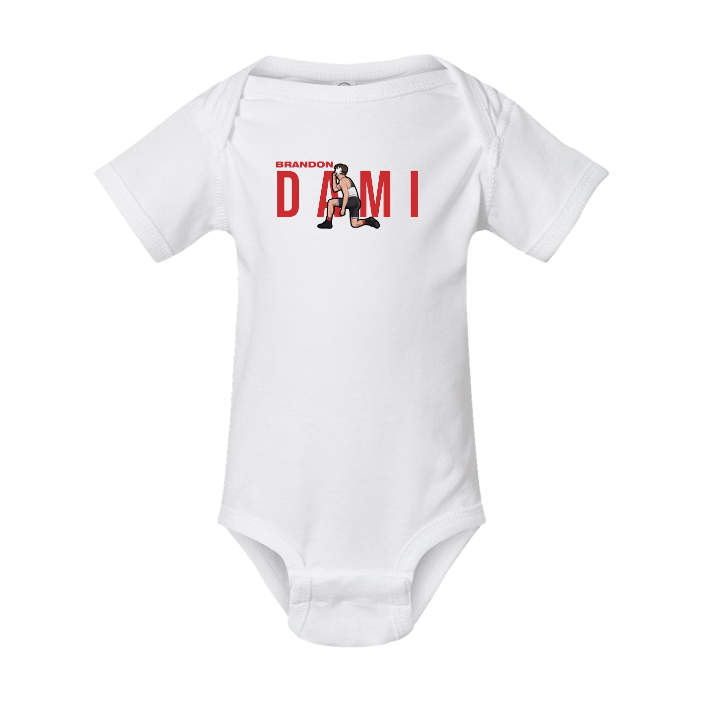 Baby Onesie — Player Name in White