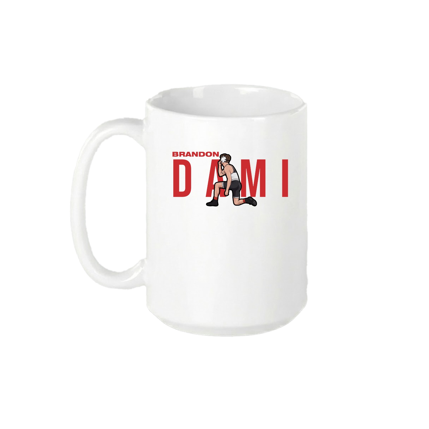 15oz Coffee Mug — Player Name in White