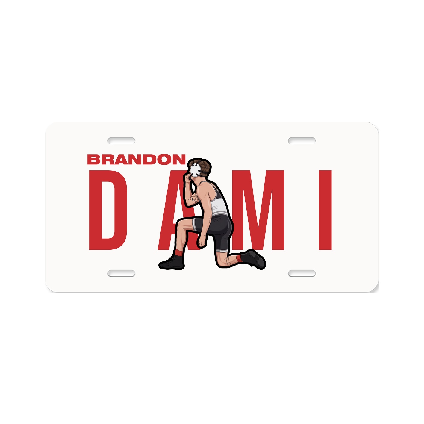 License Plate — Player Name in Classic
