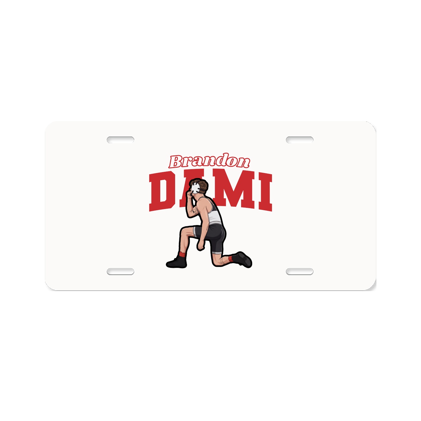 License Plate — Name Arch in Classic