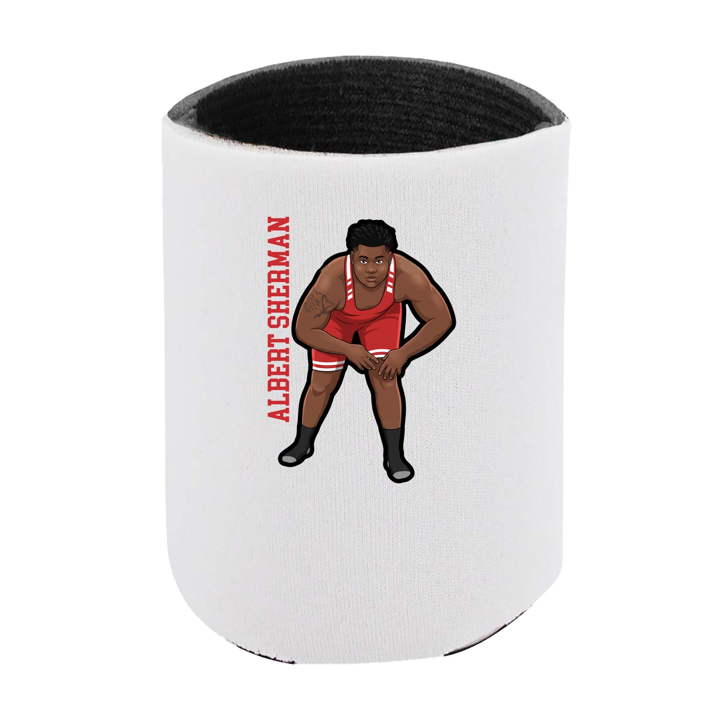 Can Holder — Name Vertical in White