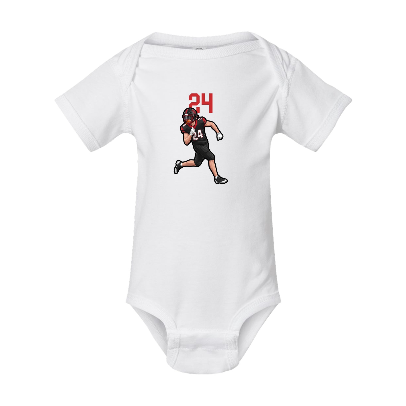 Baby Onesie — Number Top in White