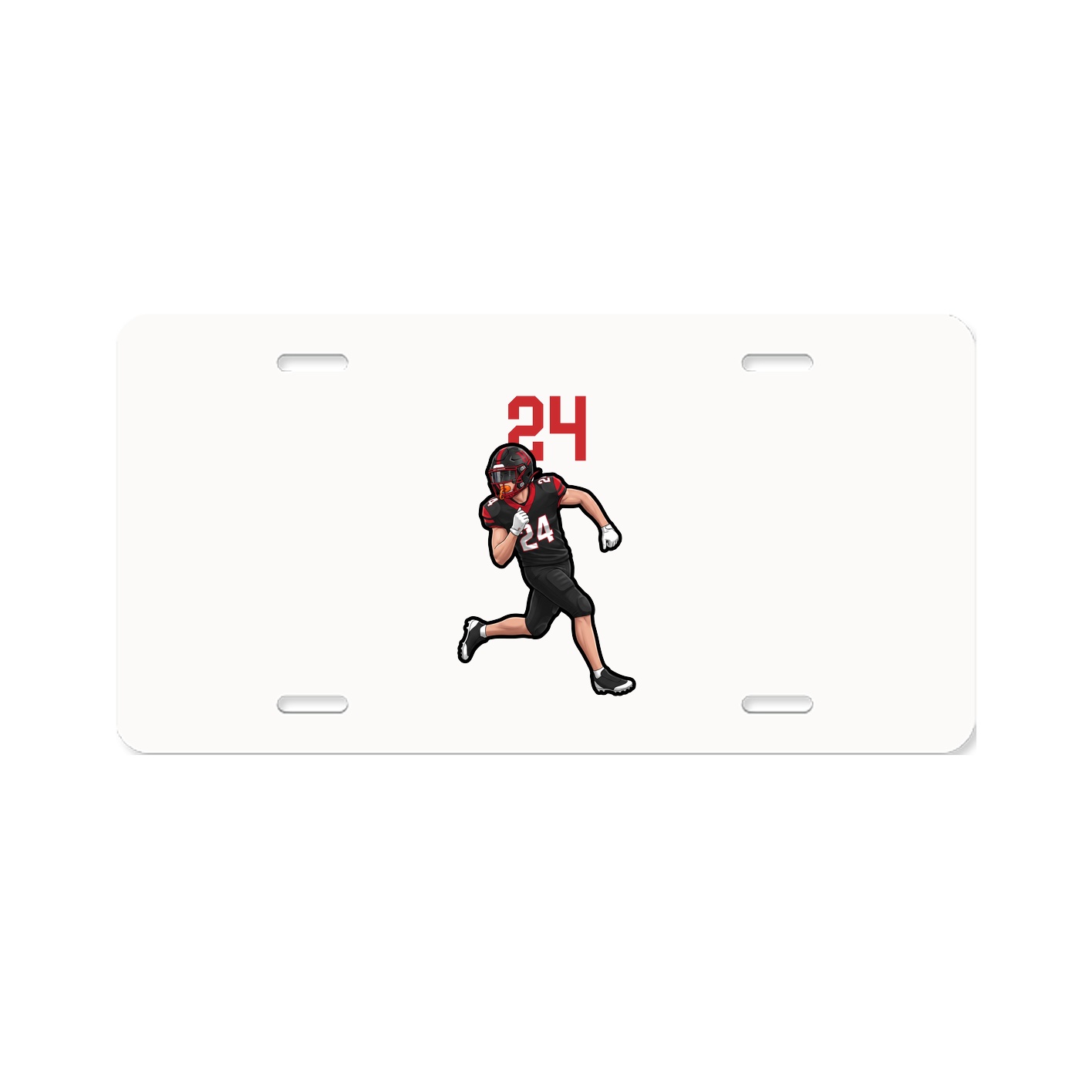 License Plate — Number Top in Classic