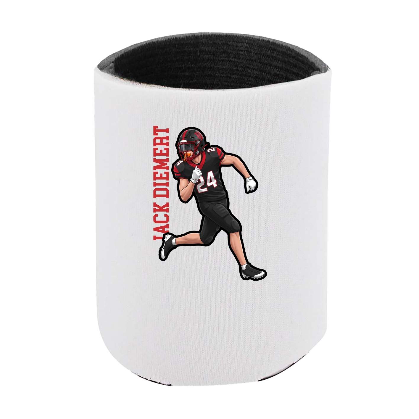 Can Holder — Name Vertical in White