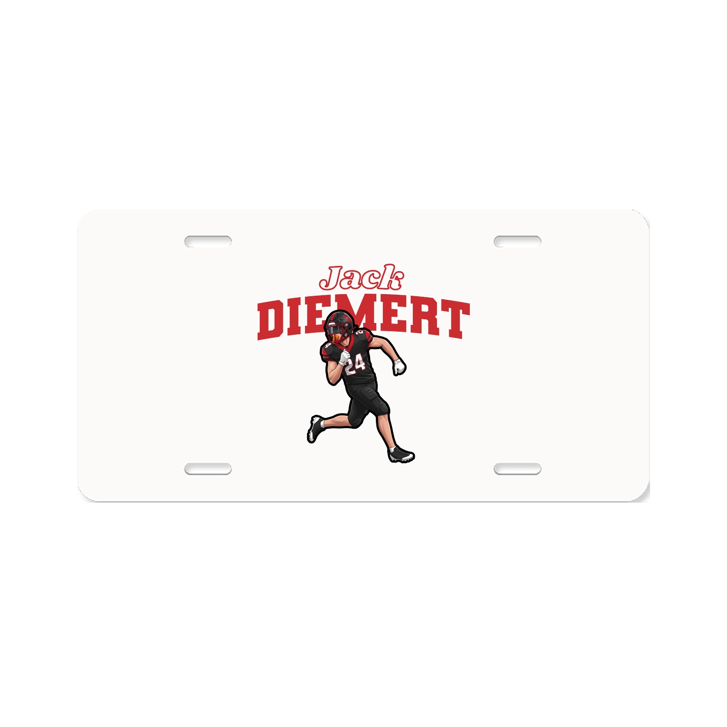 License Plate — Name Arch in Classic