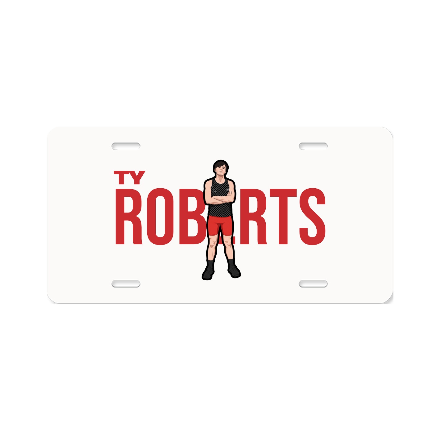 License Plate — Player Name in Classic