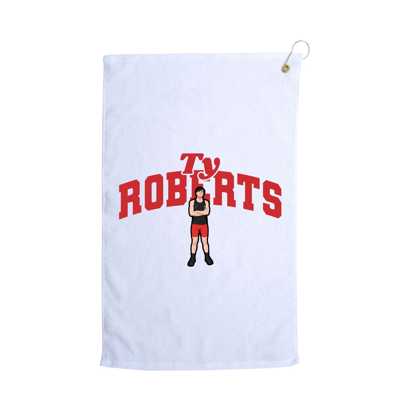Golf Towel — Signature Arch in White