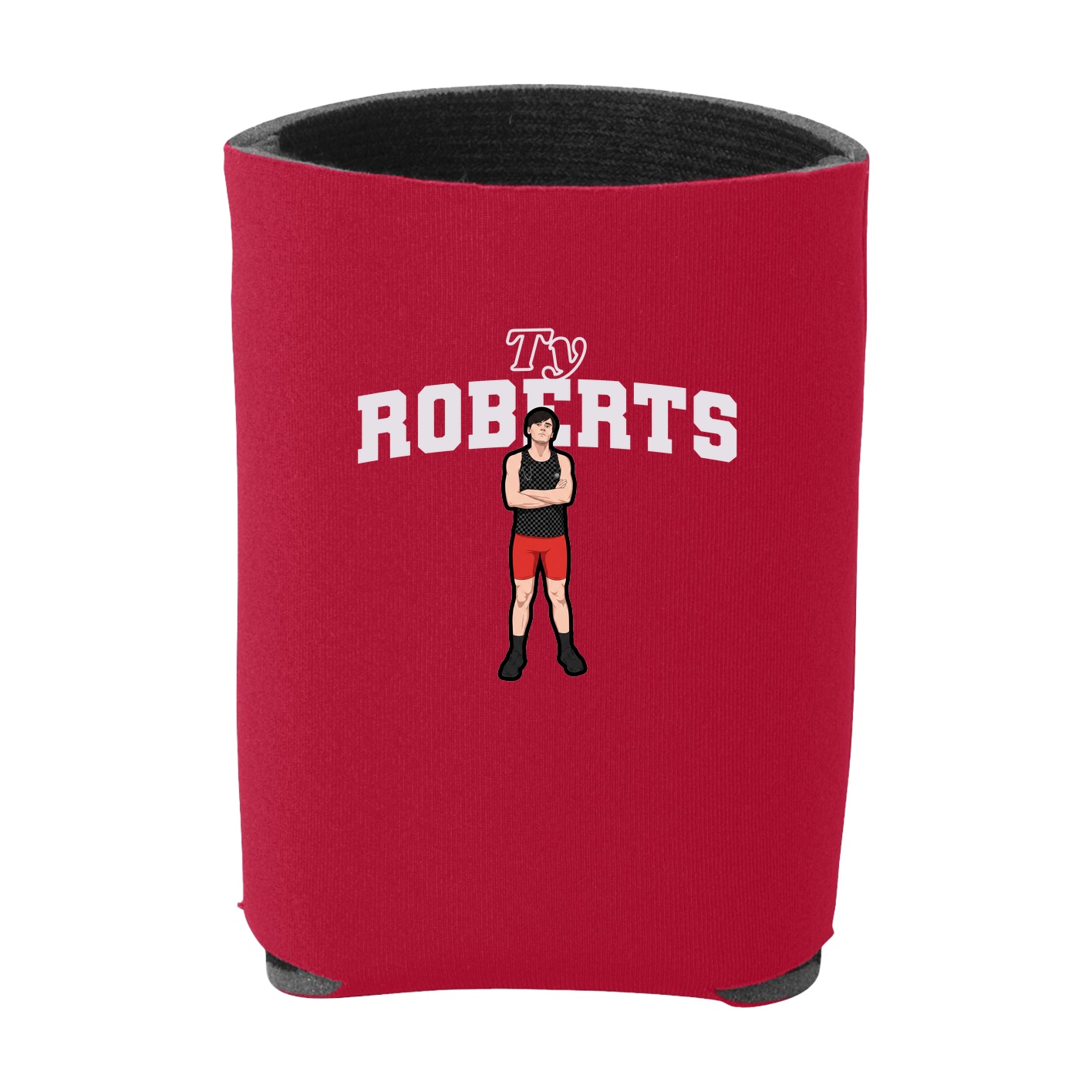Can Holder — Name Arch in Red