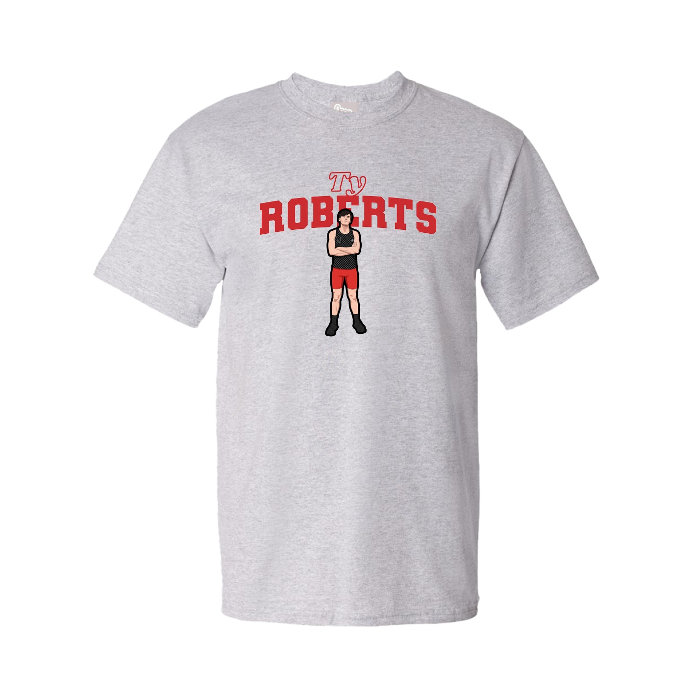 Tee — Name Arch in Grey