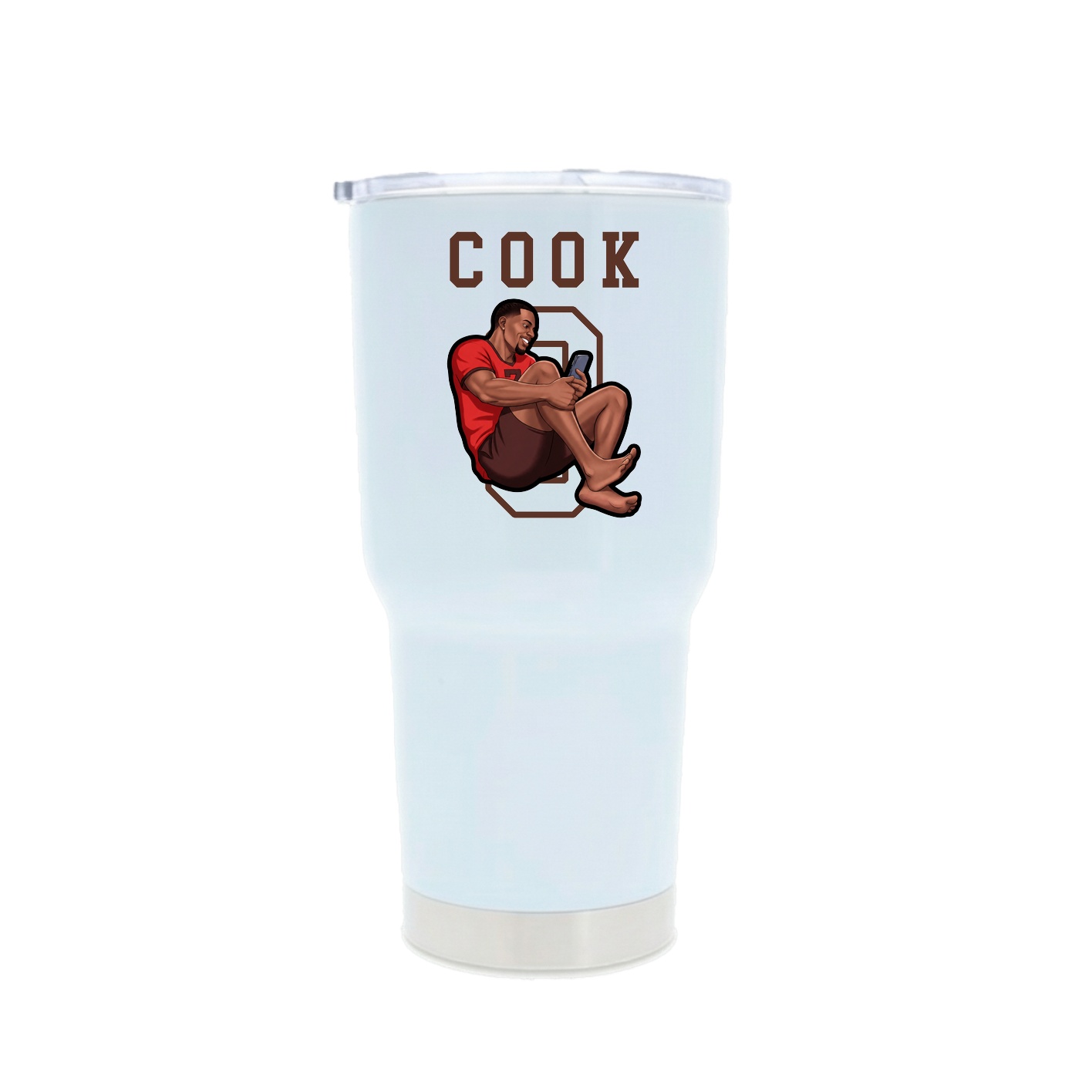 30oz Stainless Steel Tumbler — Shirsey in White