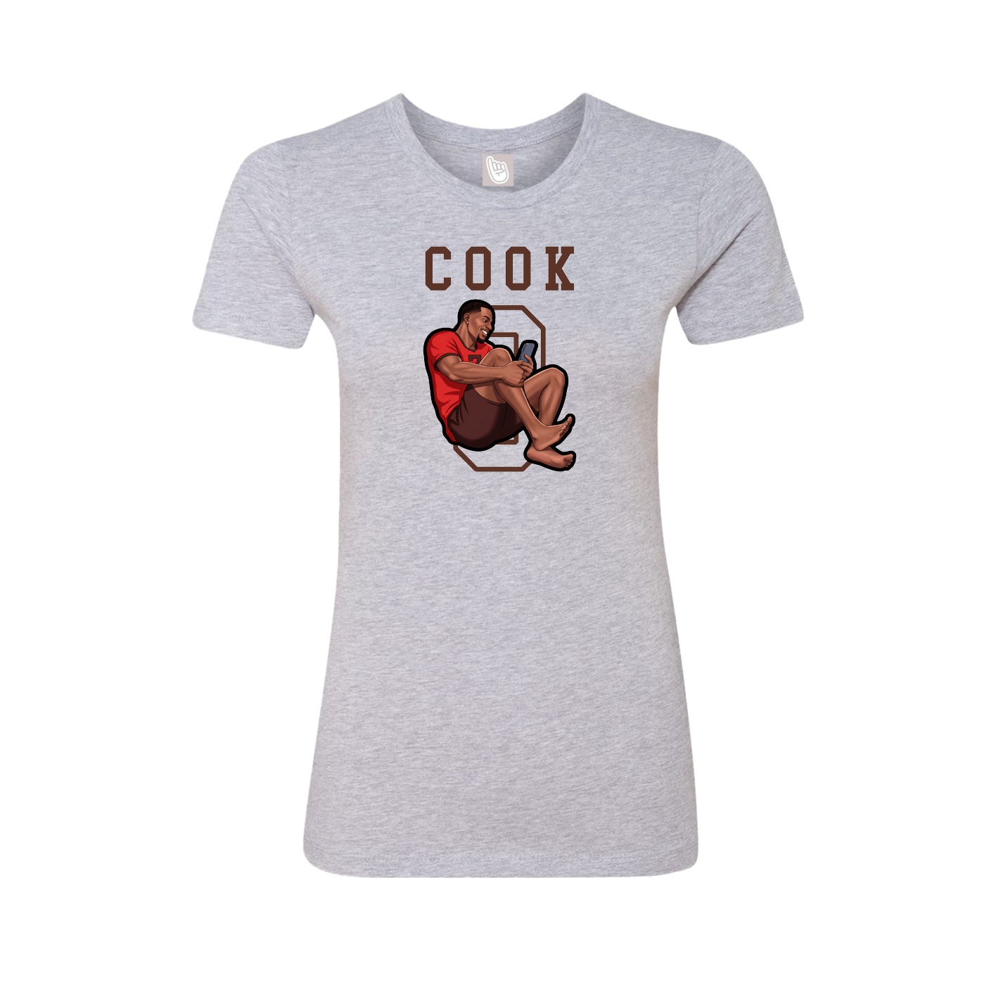 Fitted Women's Tee — Shirsey in Grey