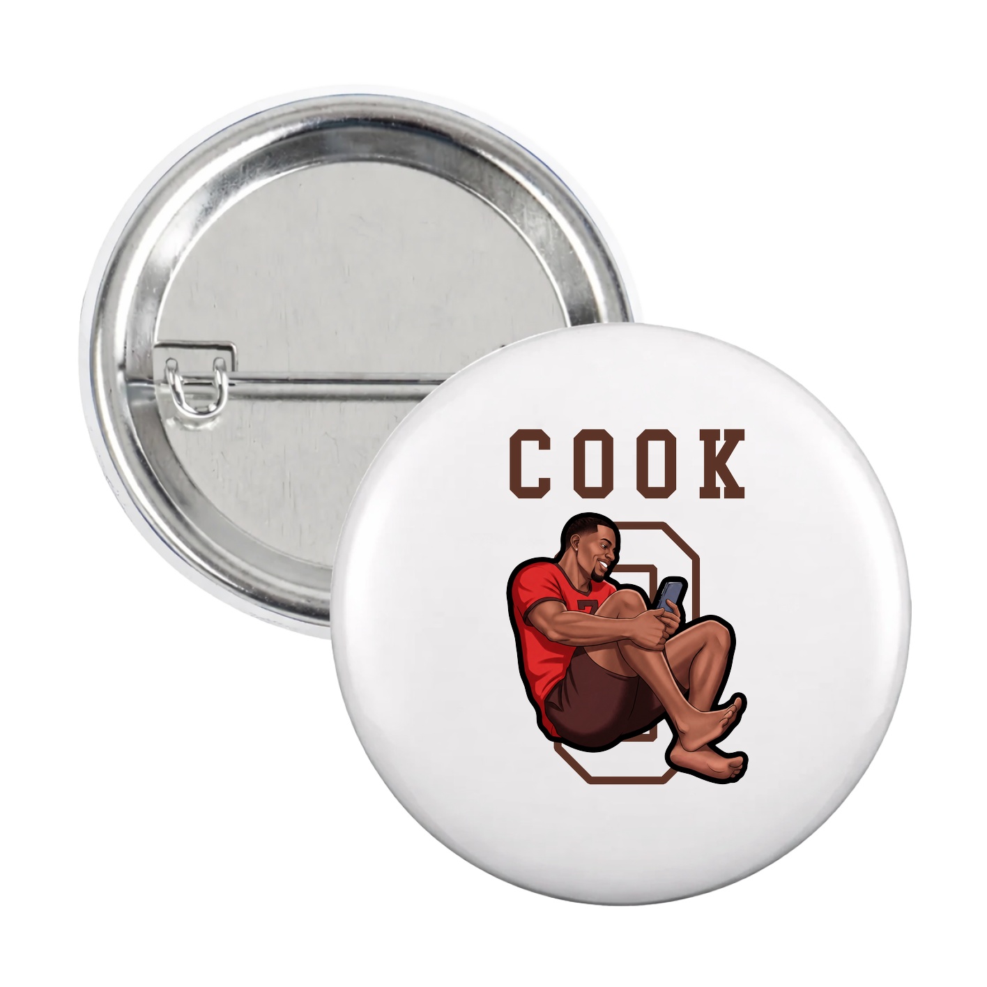 Game Day Button — Shirsey in White
