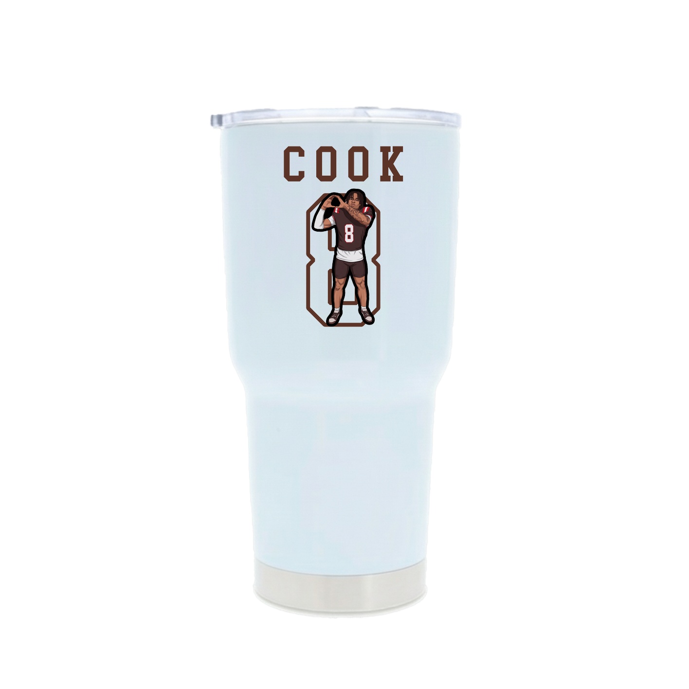 30oz Stainless Steel Tumbler — Shirsey in White