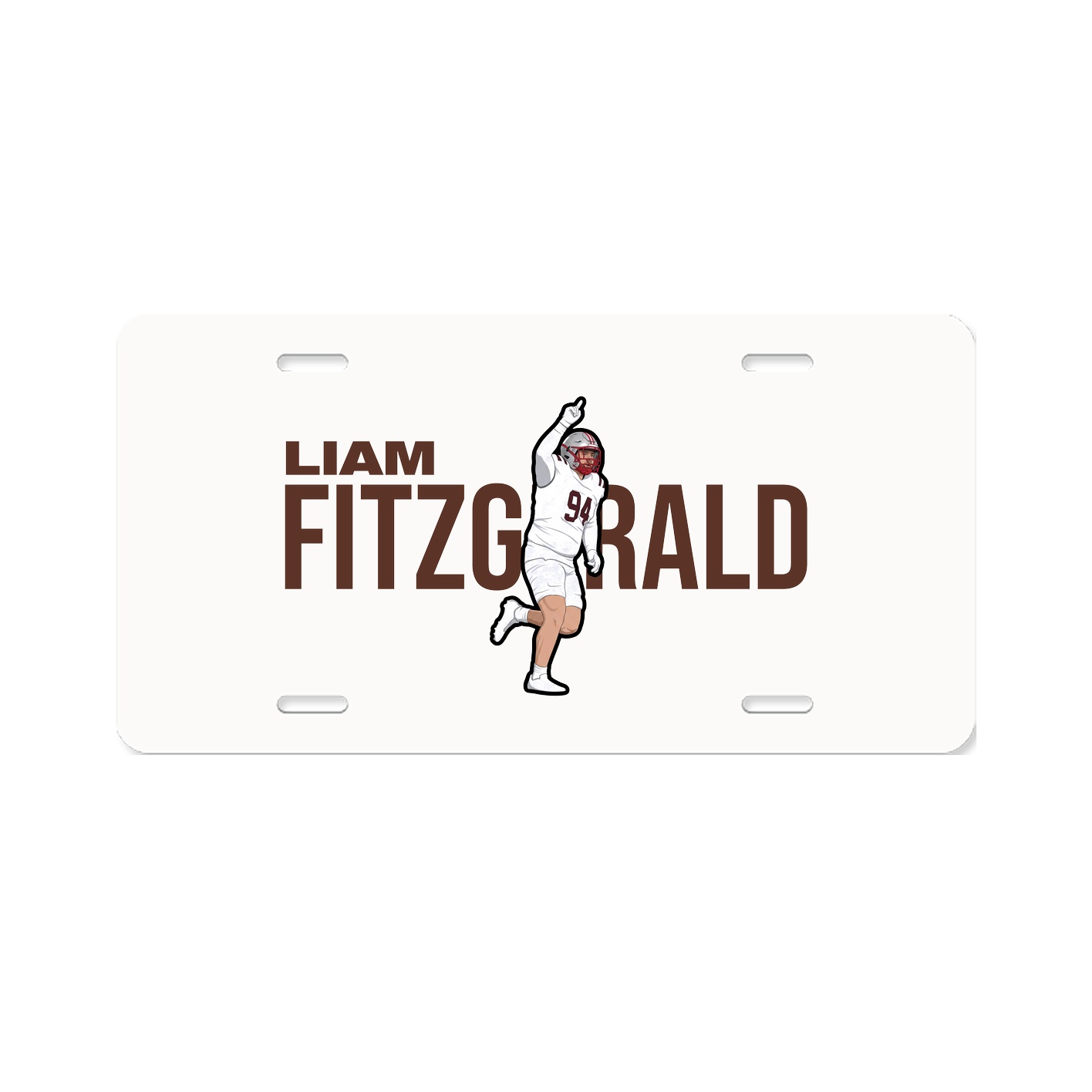 License Plate — Player Name in Classic