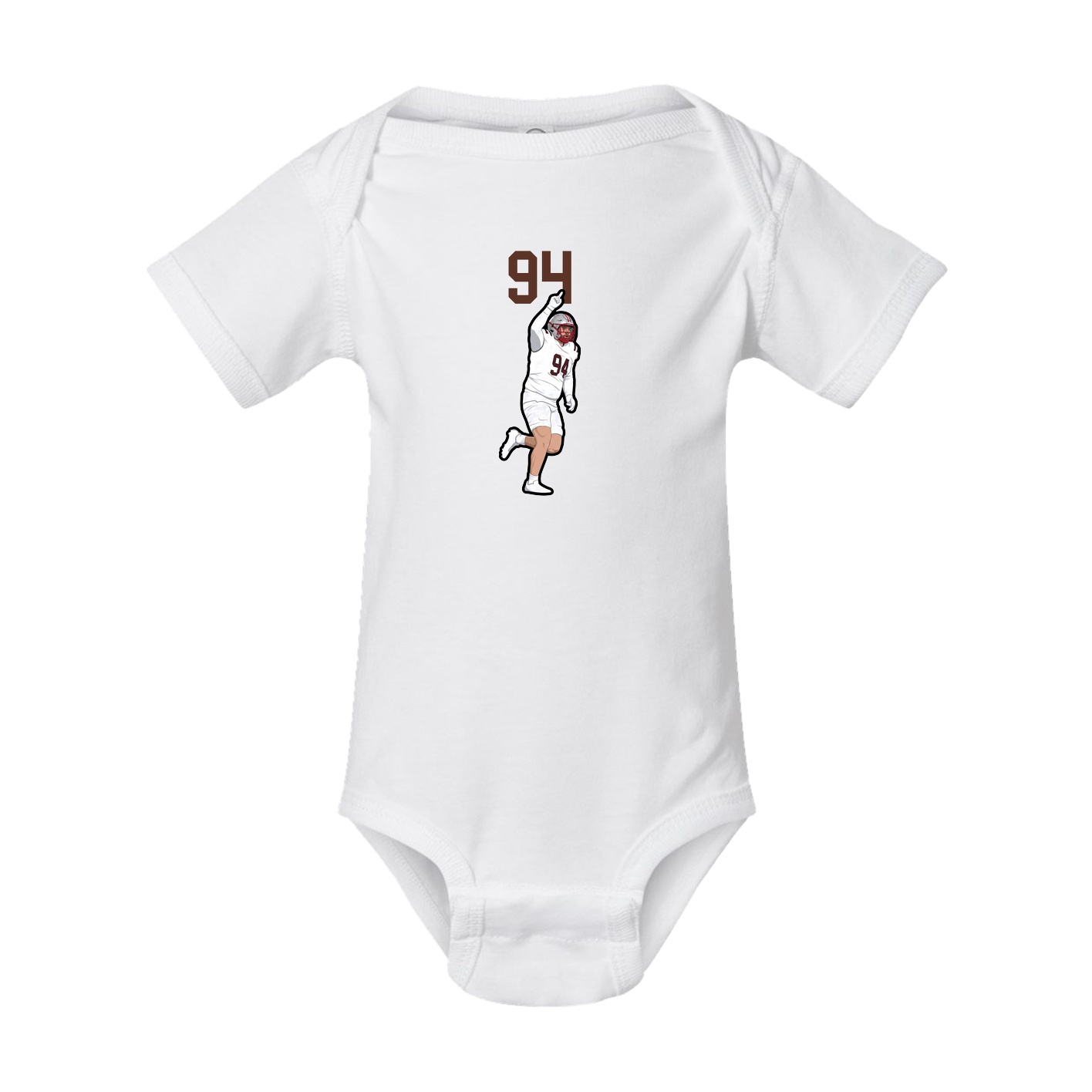 Baby Onesie — Number Top in White
