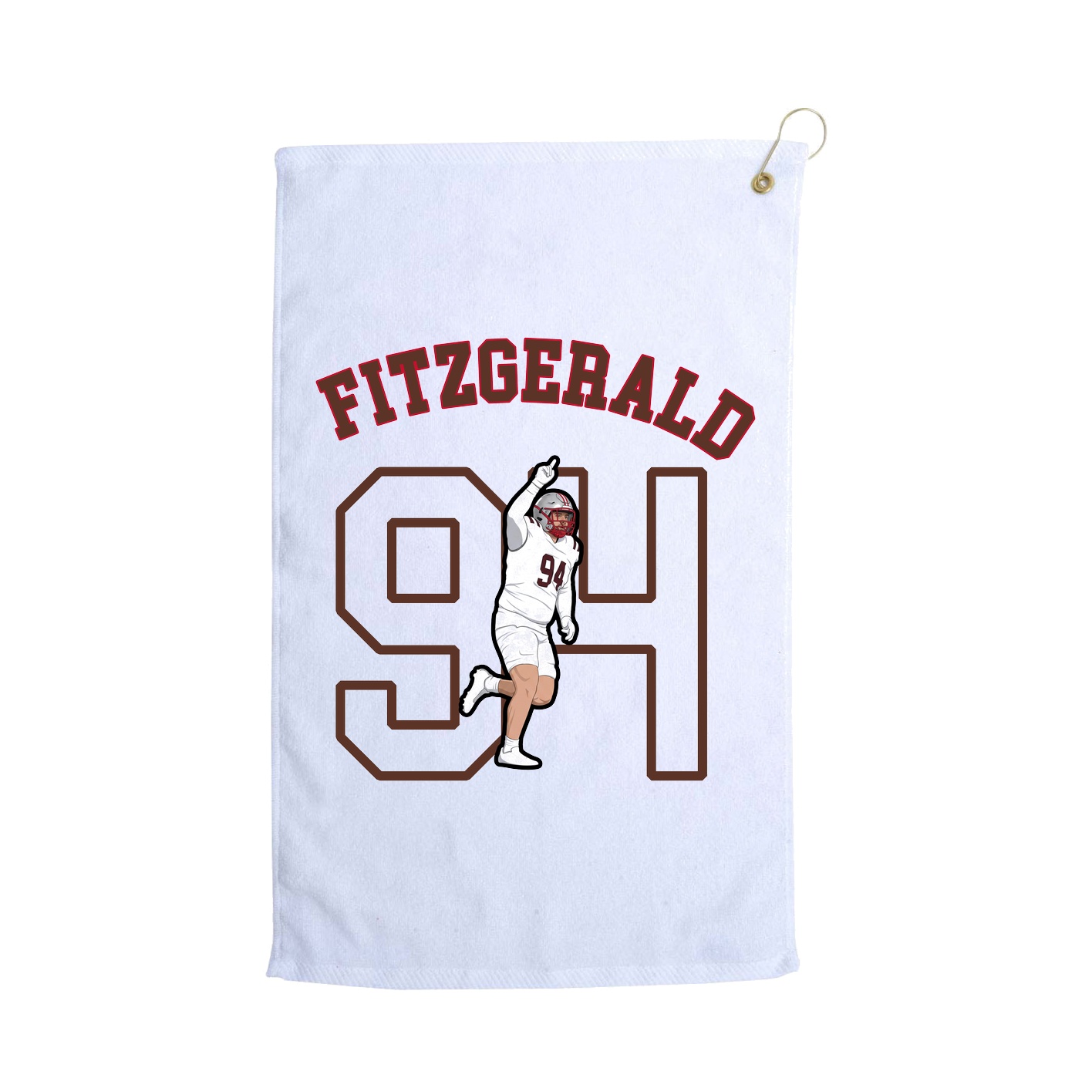 Golf Towel — Shirsey Arch in White