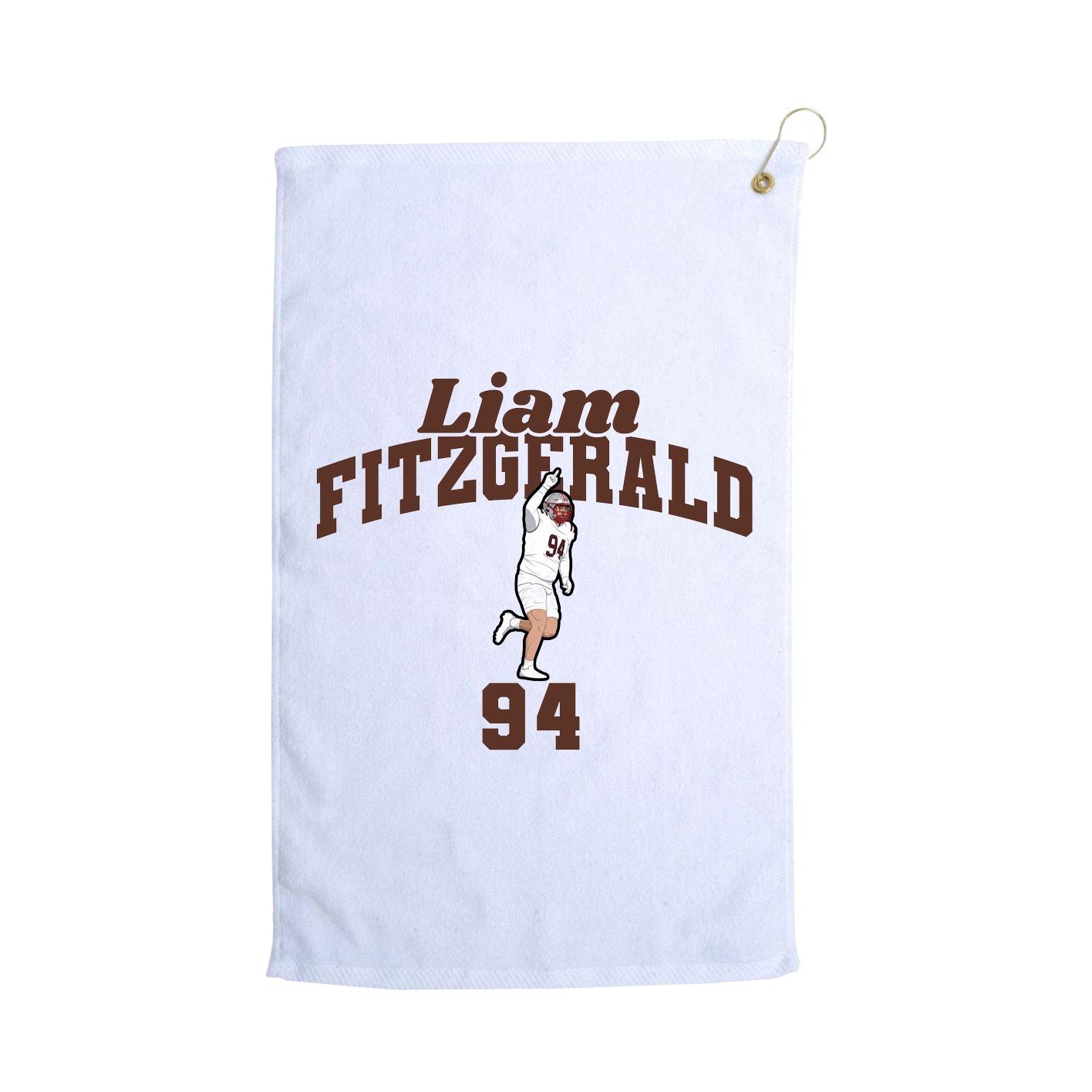 Golf Towel — Signature Arch in White