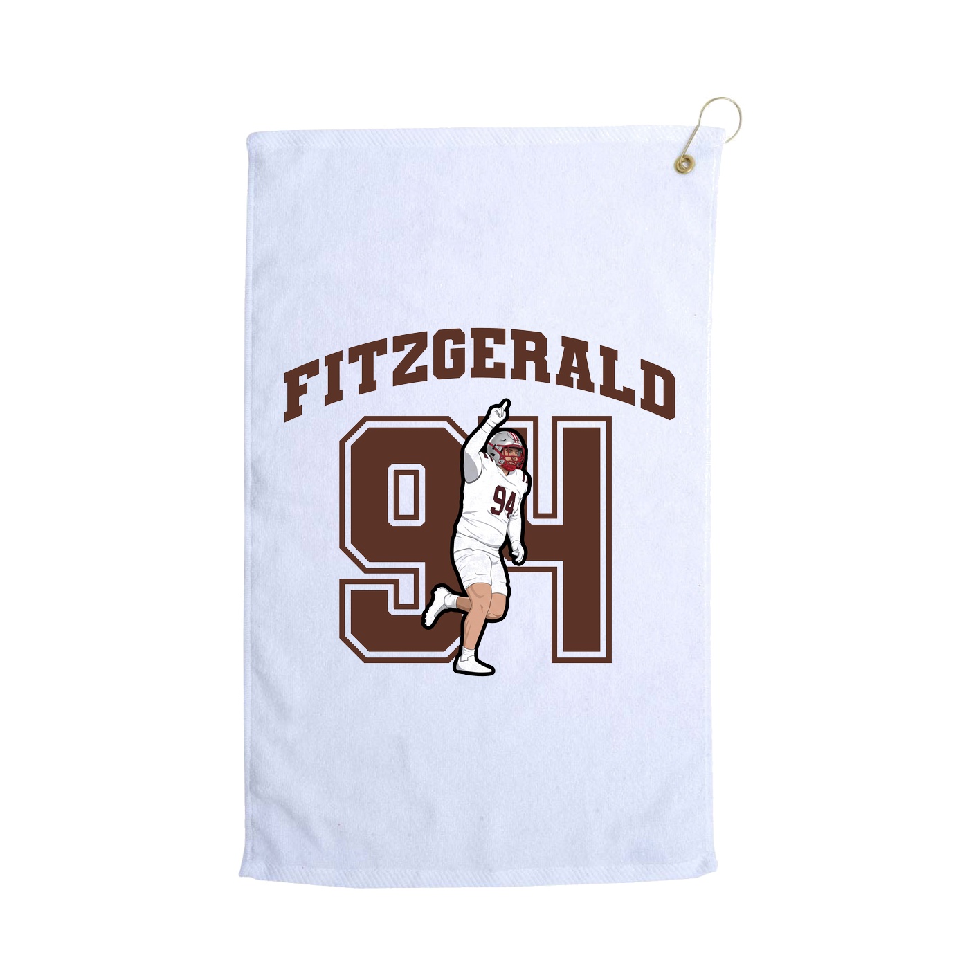 Golf Towel — Number in White