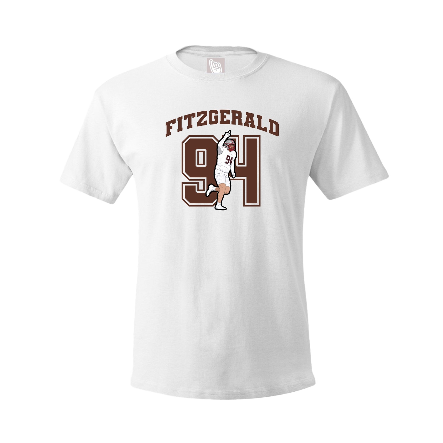 Youth Tee — Number in White
