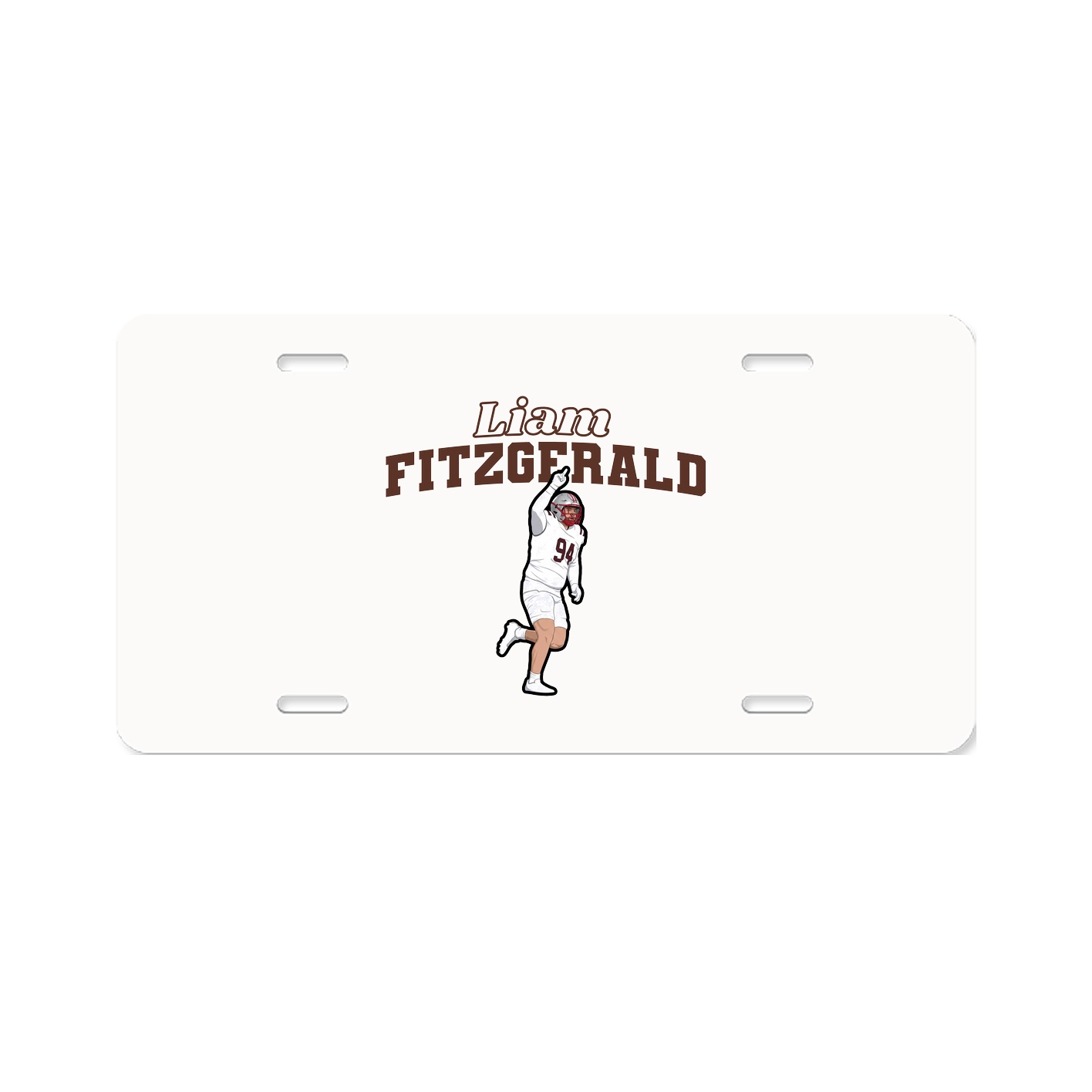 License Plate — Name Arch in Classic