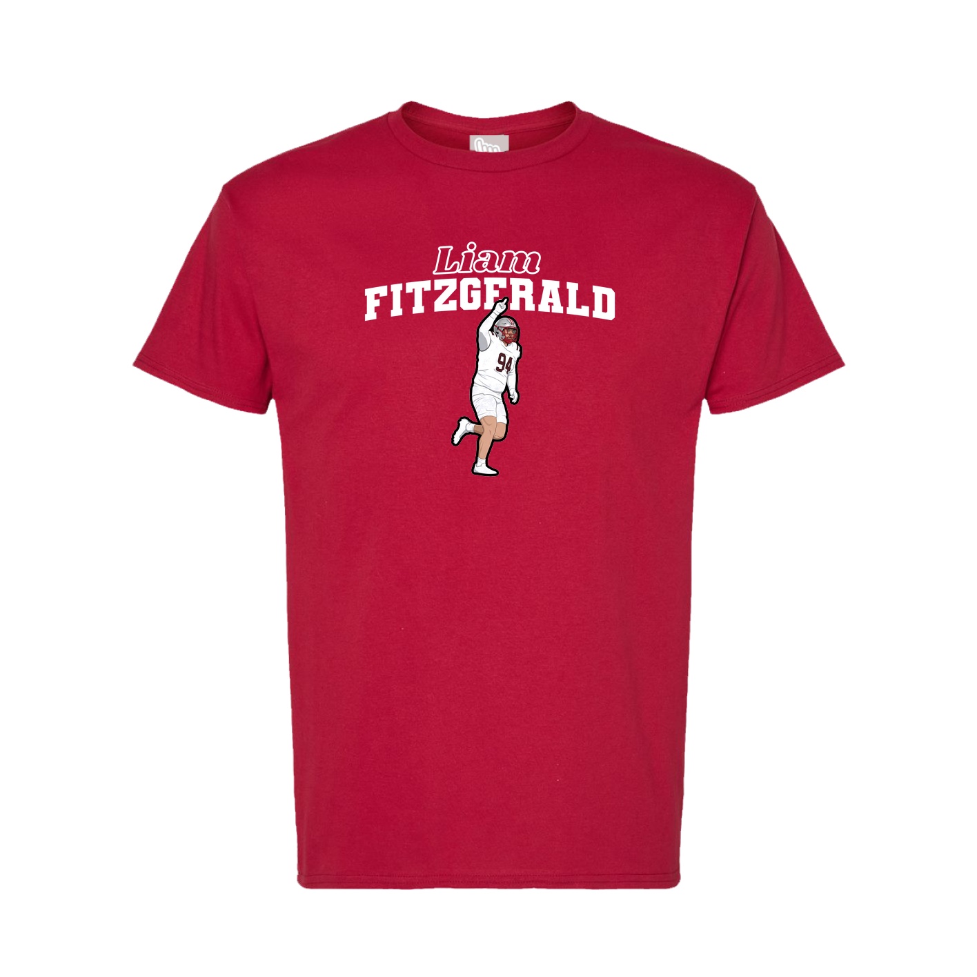 Tee — Name Arch in Crimson