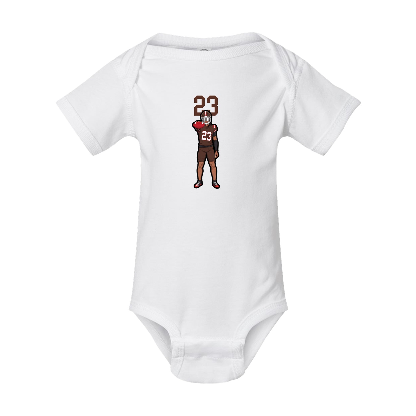 Baby Onesie — Number Top in White