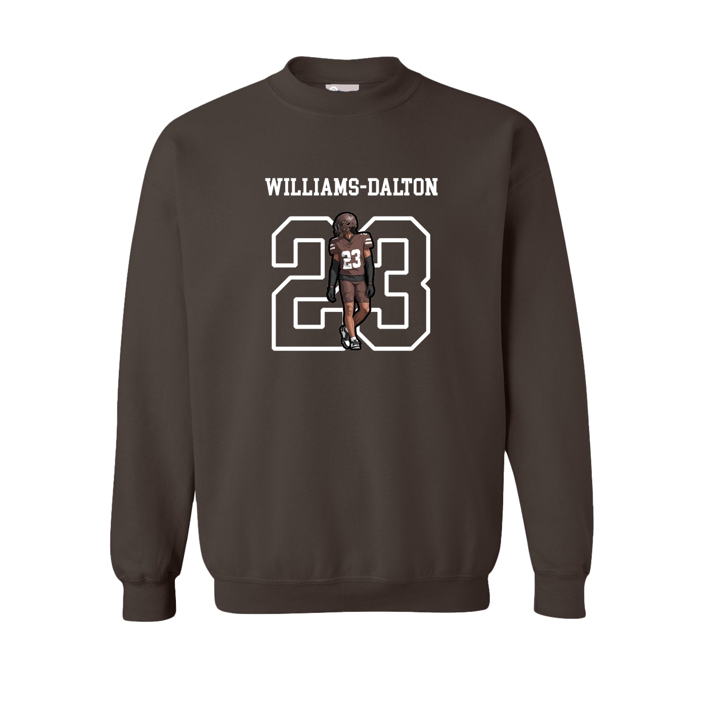 Fleece Crew — Shirsey in Brown