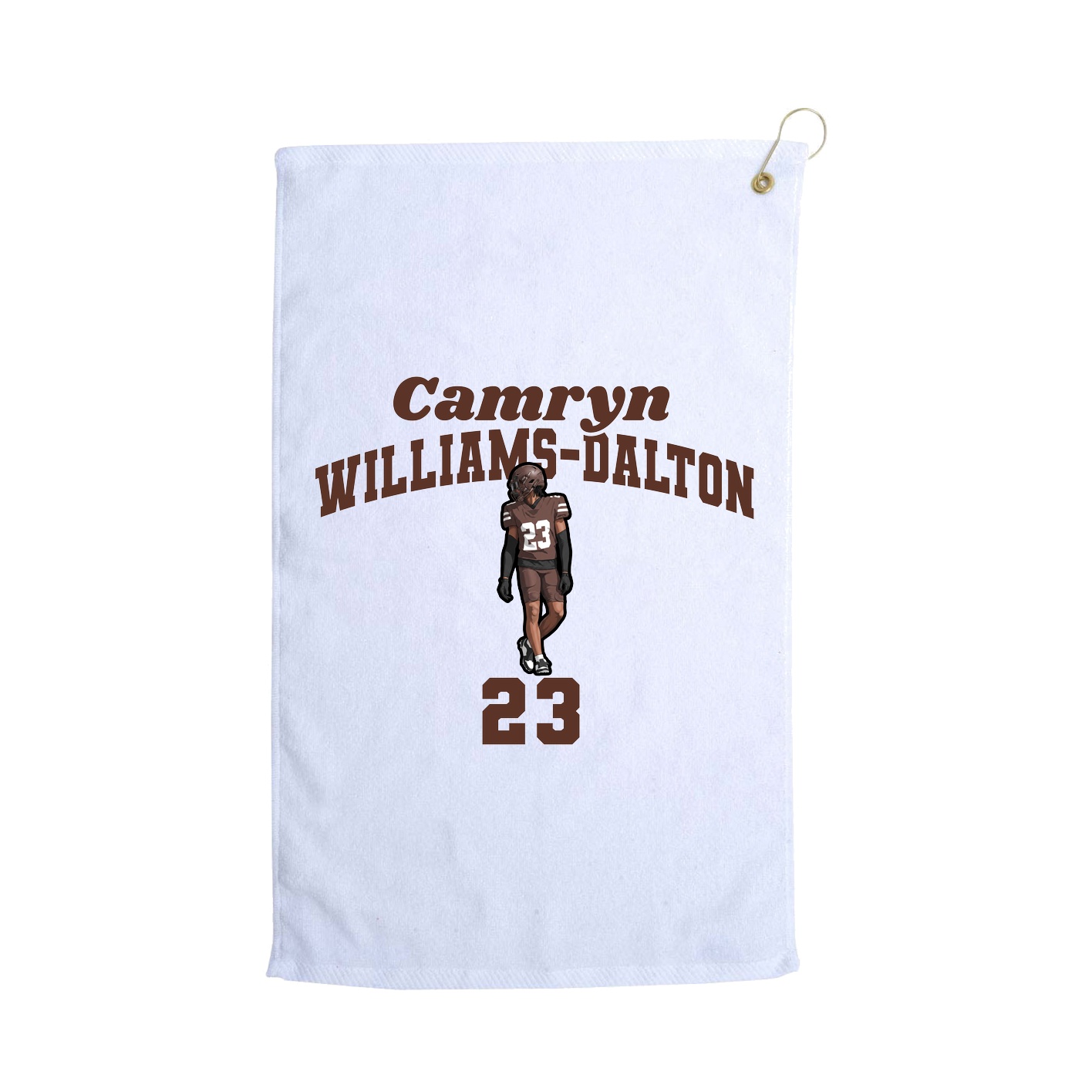 Golf Towel — Signature Arch in White